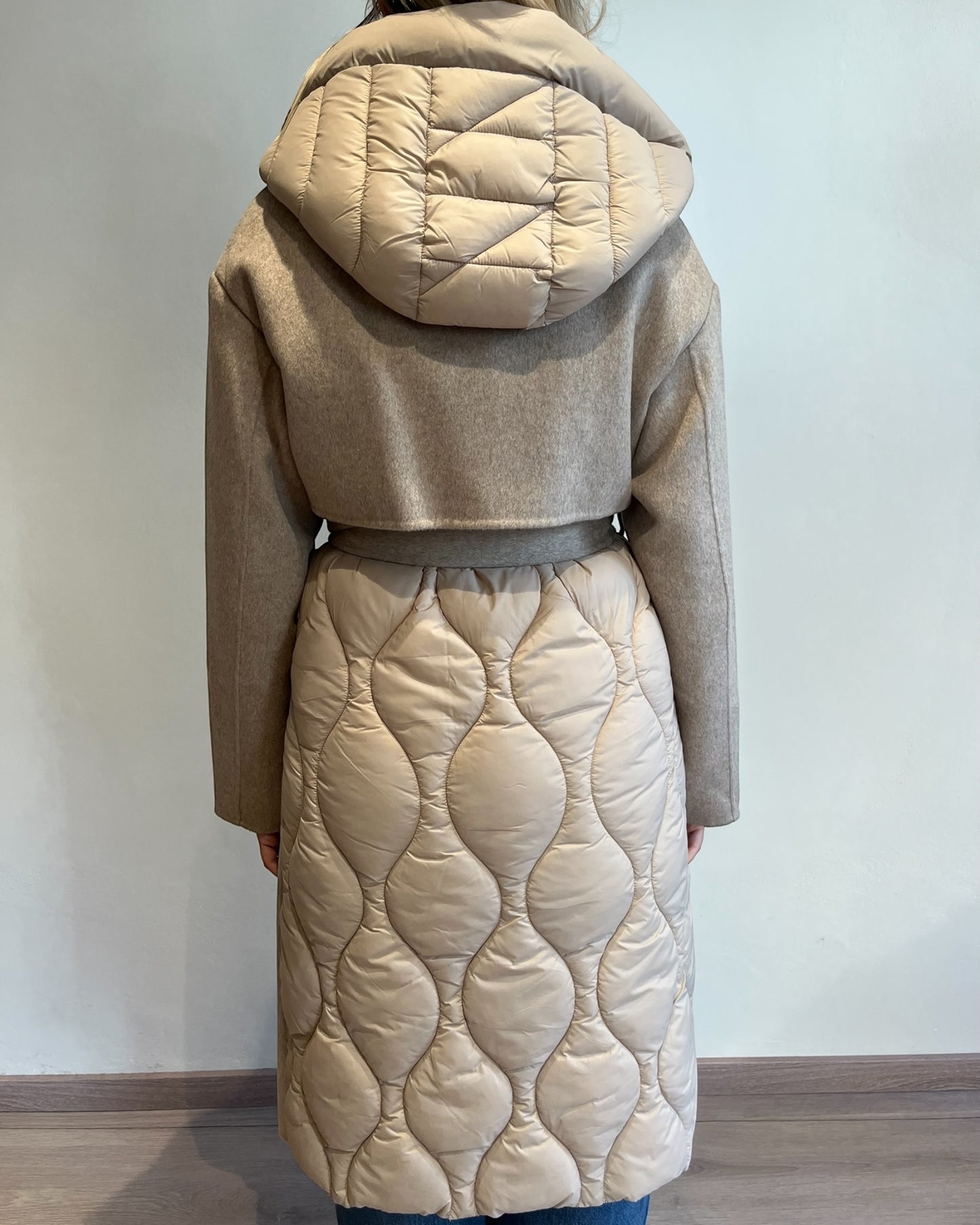 Cappotto piumino con cintura art. TF0028 VICOLO
