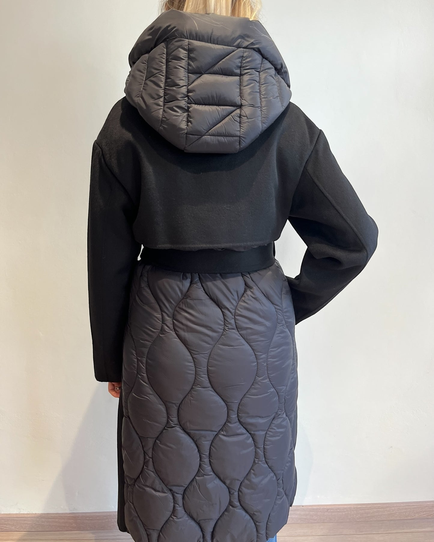 Cappotto piumino con cintura art. TF0028 VICOLO
