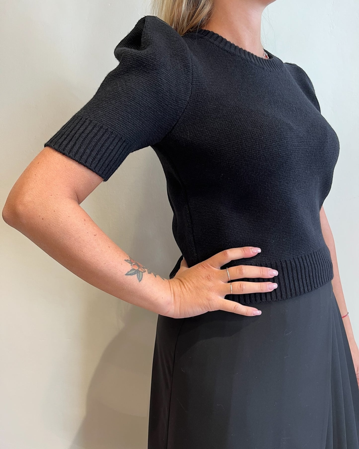 Maglia crop manica corta art. 77236F VICOLO