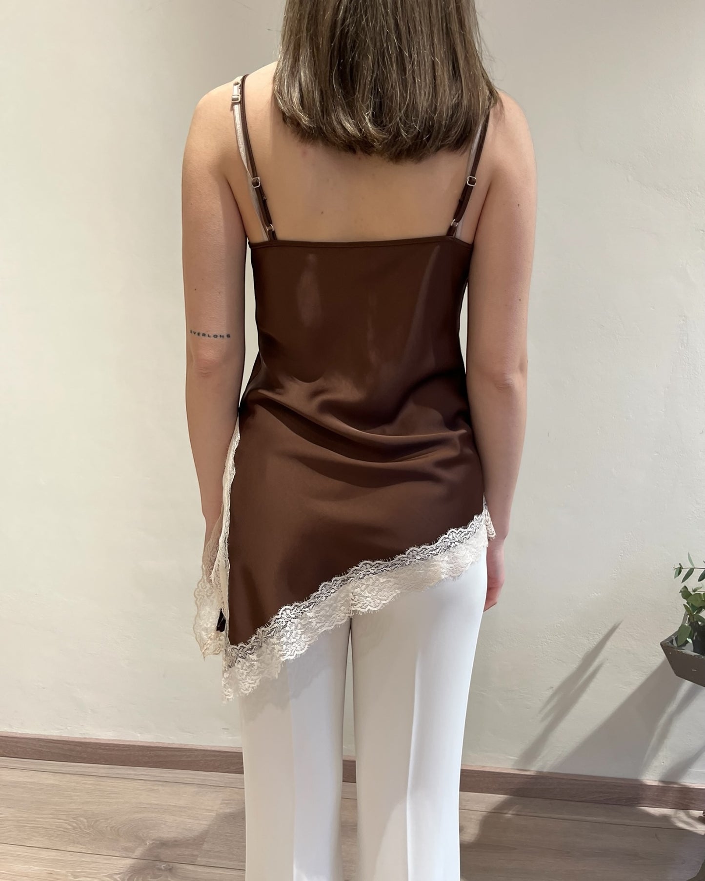 Top raso e pizzo art. RIP0LBA IMPERIAL