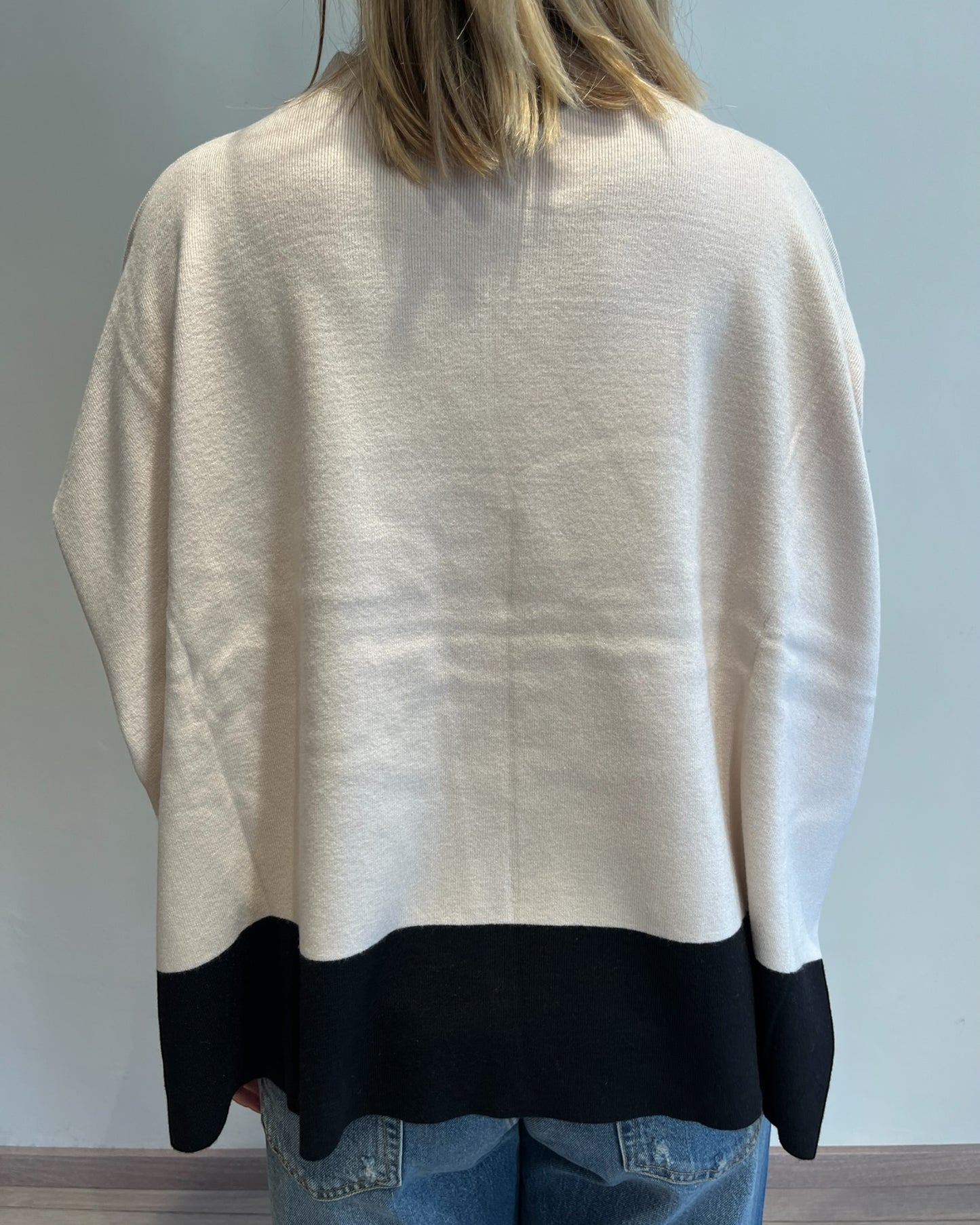 Maglia scatoletta doppio colore art. JN1077 CHEAP&CHIC