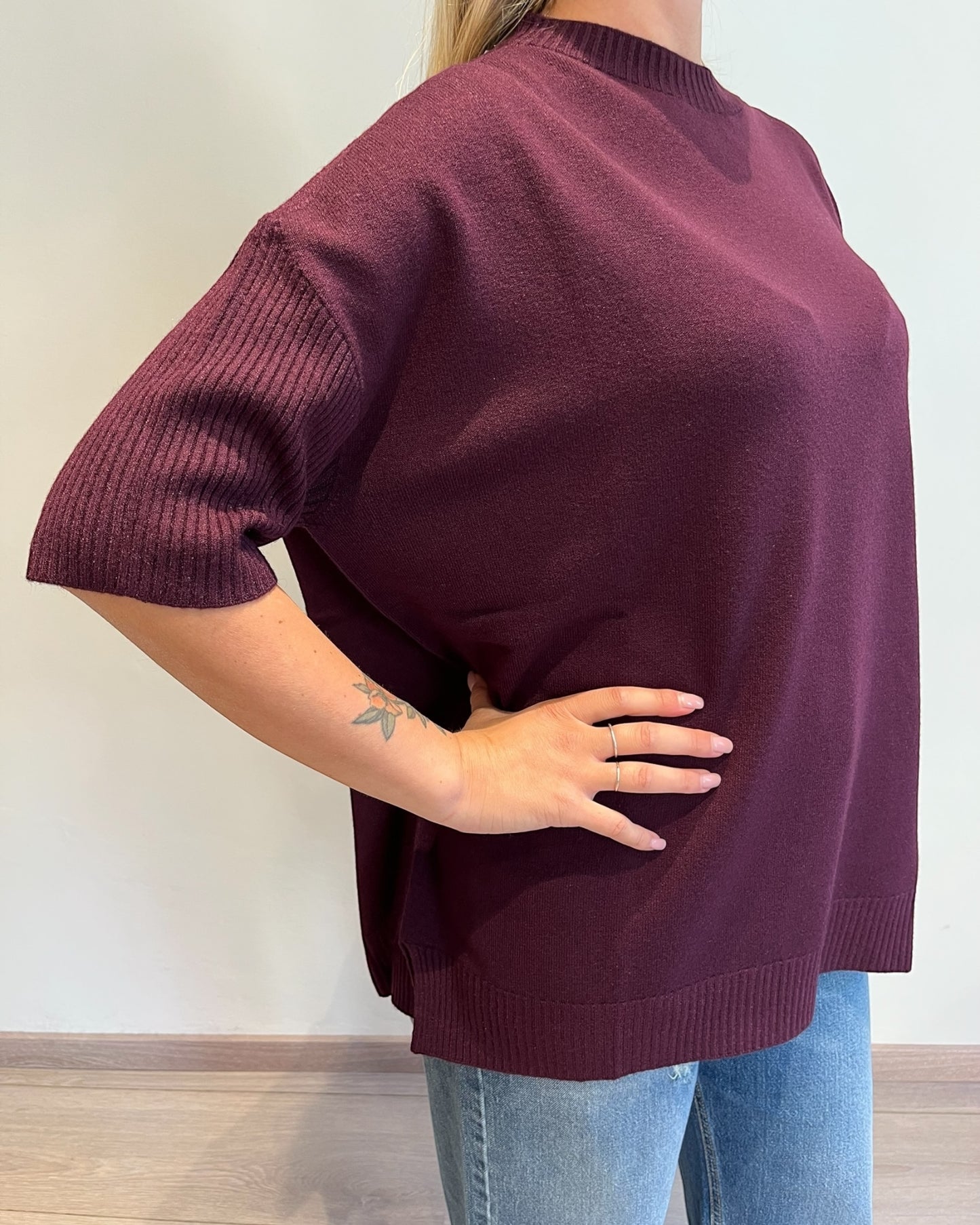 Maglia over manica corta art. RI9PA8 ANGELA DAVIS