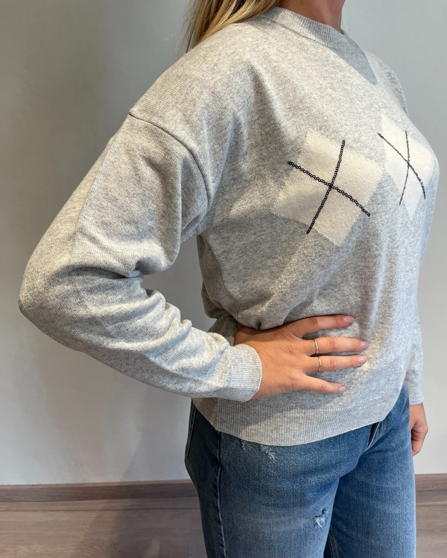 Maglia girocollo rombi art. 25A858 MOTEL