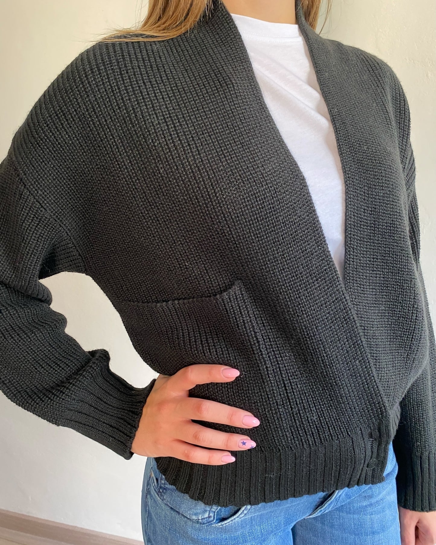 Cardigan in costa inglese art. S69YBF QUADRO SANDRO FERRONE
