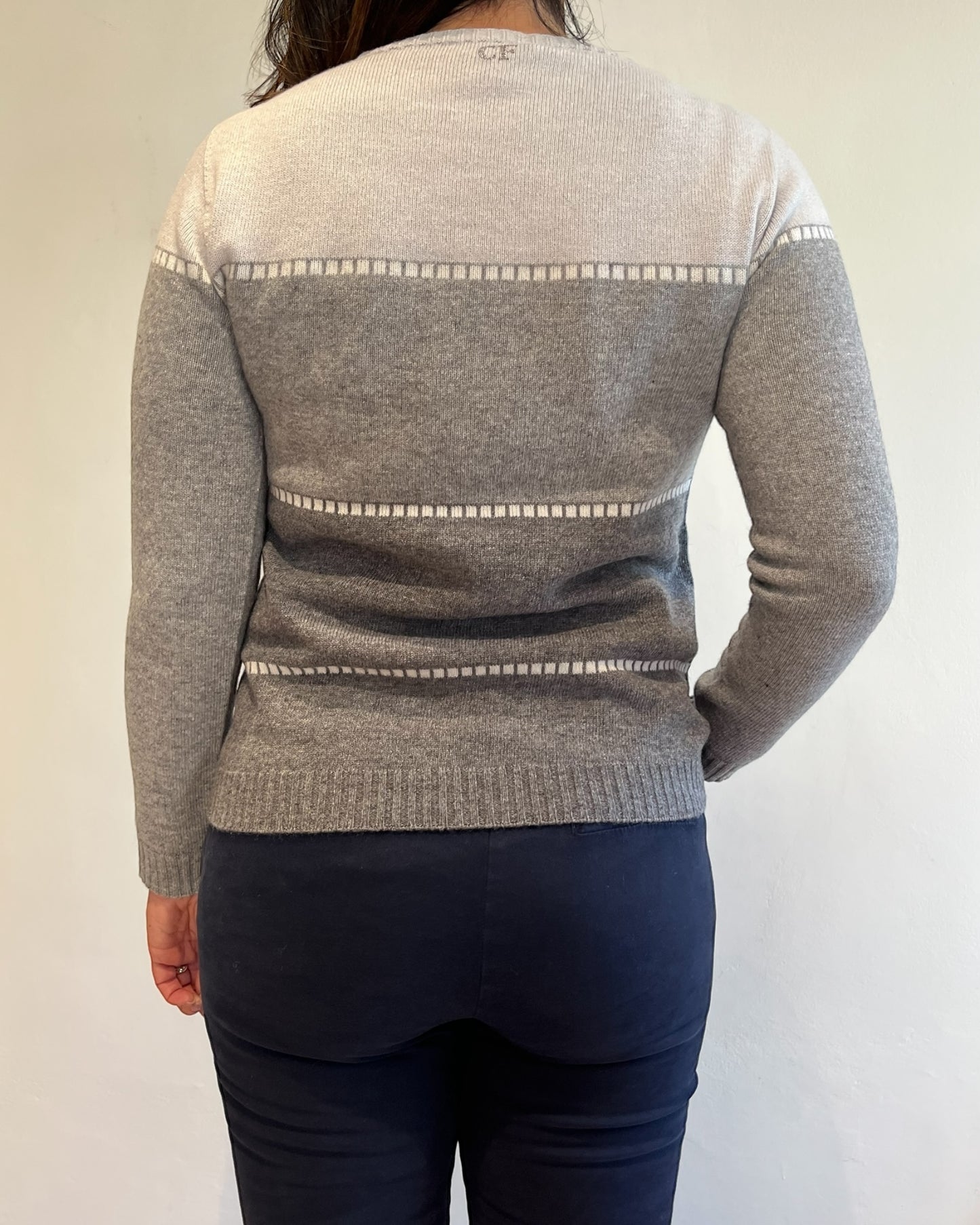 Maglia girocollo tre colori art. 4360 CARLA FERRONI