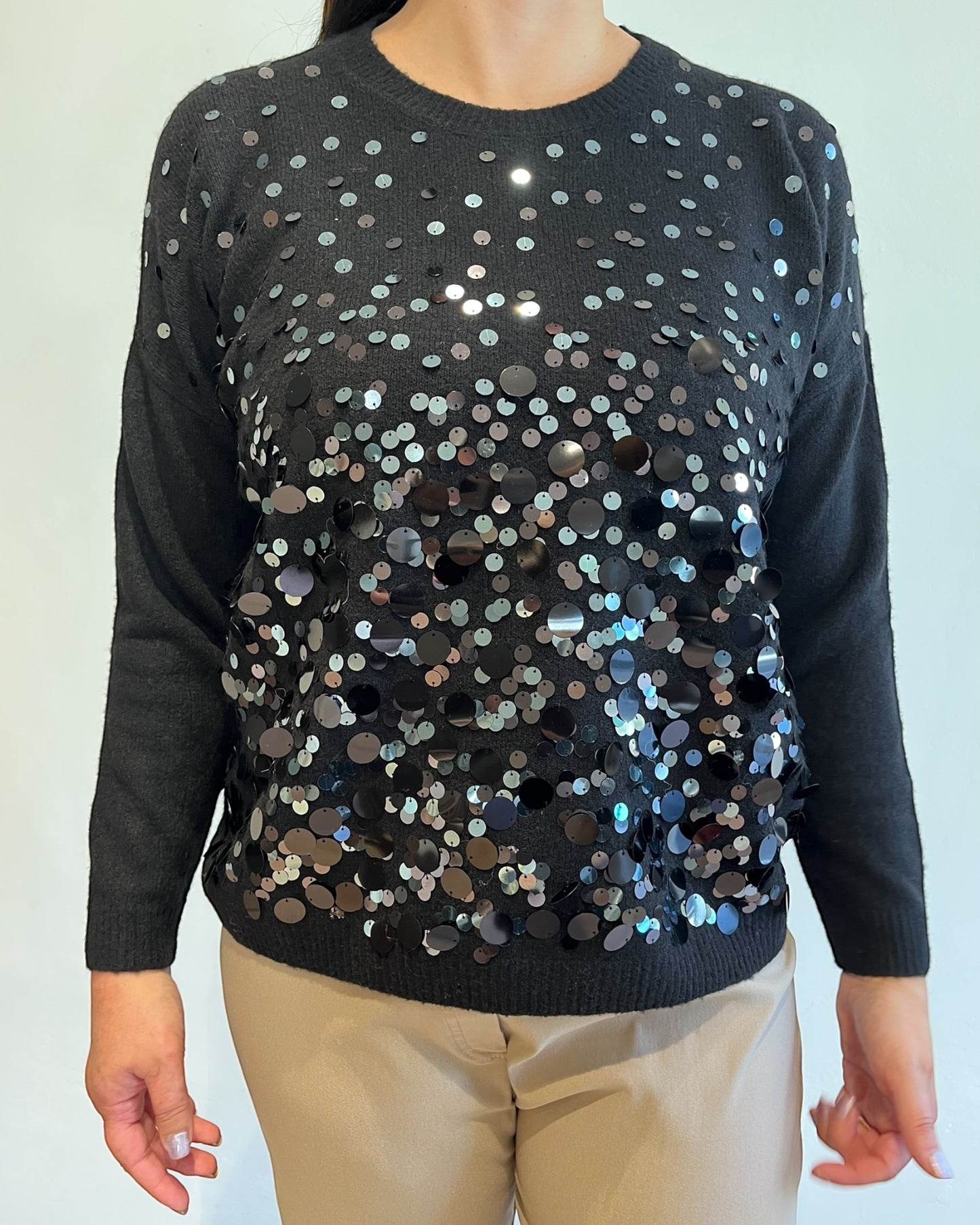 Maglia maxi paillettes art. 00I266 NABABILA