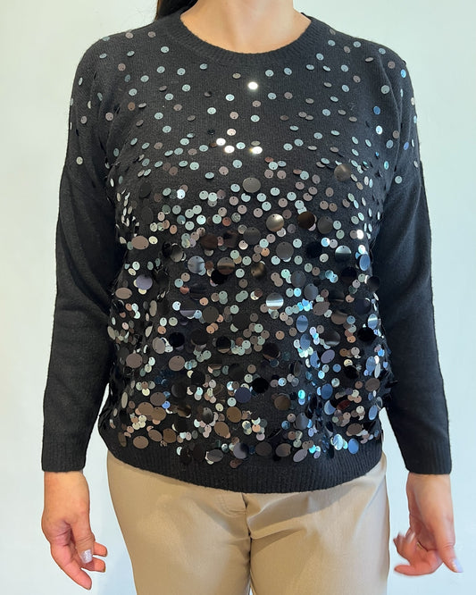 Maglia maxi paillettes art. 00I266 NABABILA