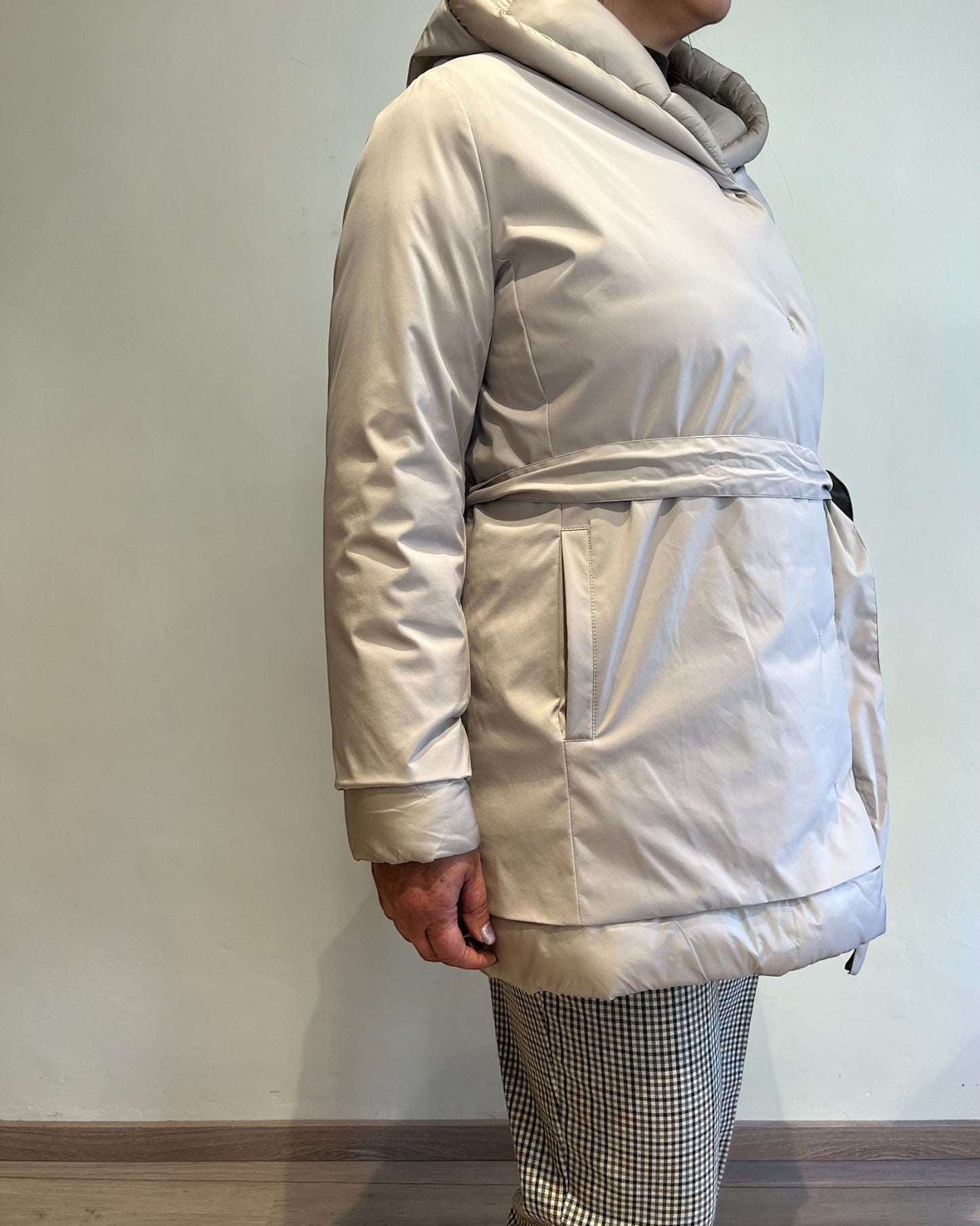 Piumino lungo doppio materiale art. L64YBFAXEL LOLA By Sandro FERRONE
