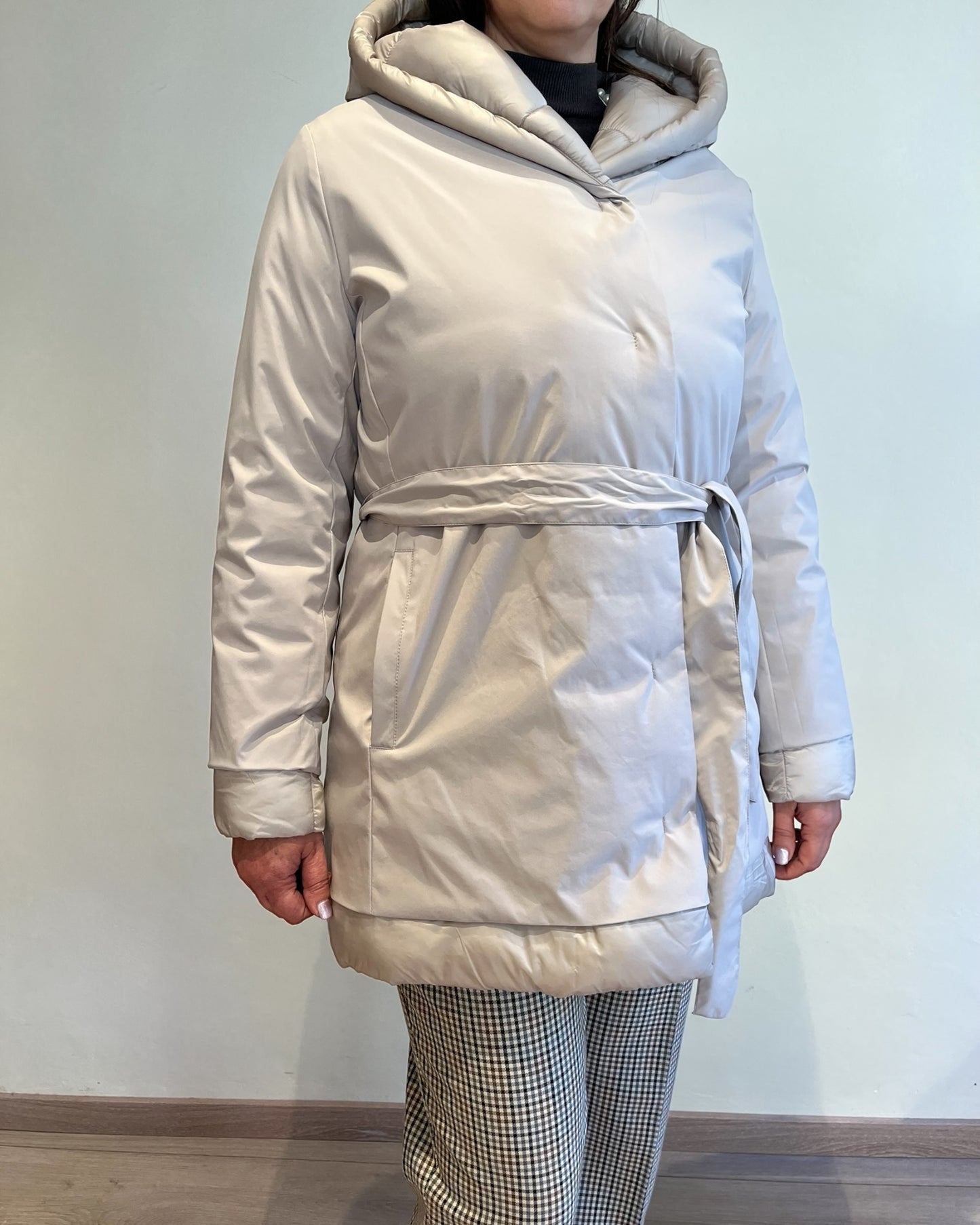 Piumino lungo doppio materiale art. L64YBFAXEL LOLA By Sandro FERRONE