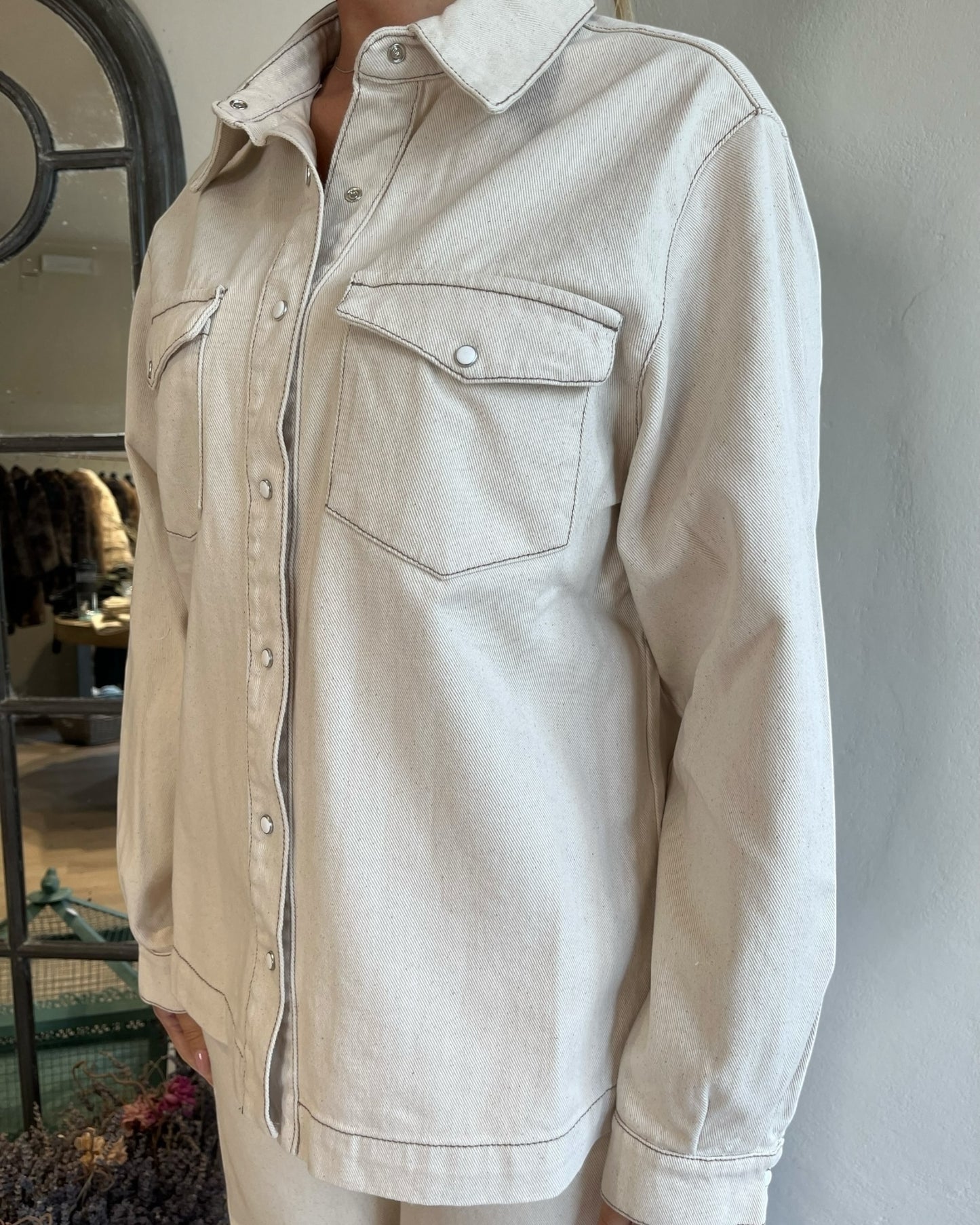 Giacca tessuto jeans art. DEMETRA GSD