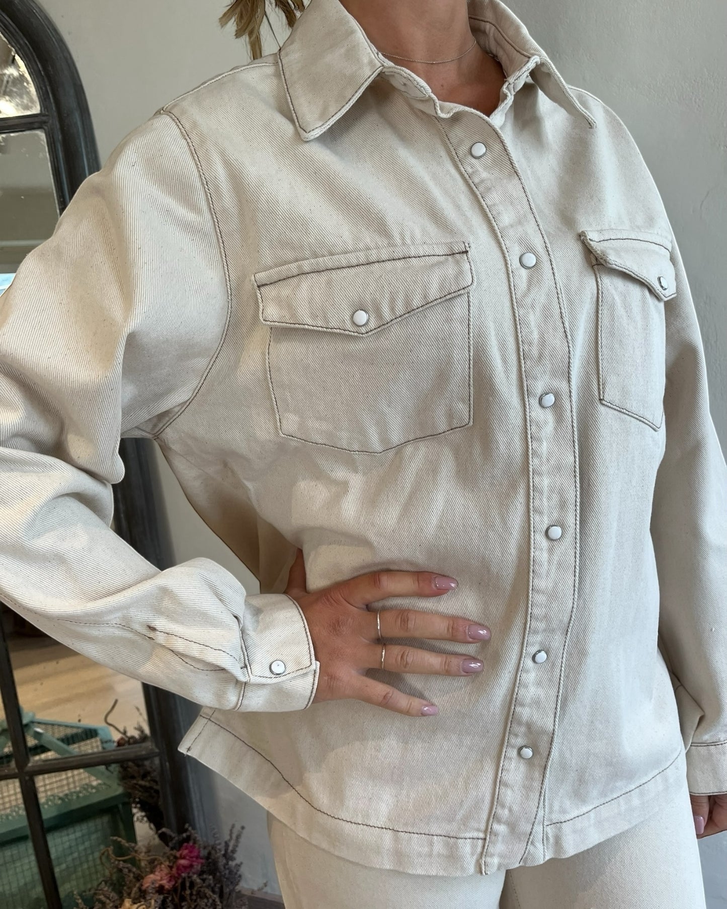 Giacca tessuto jeans art. DEMETRA GSD