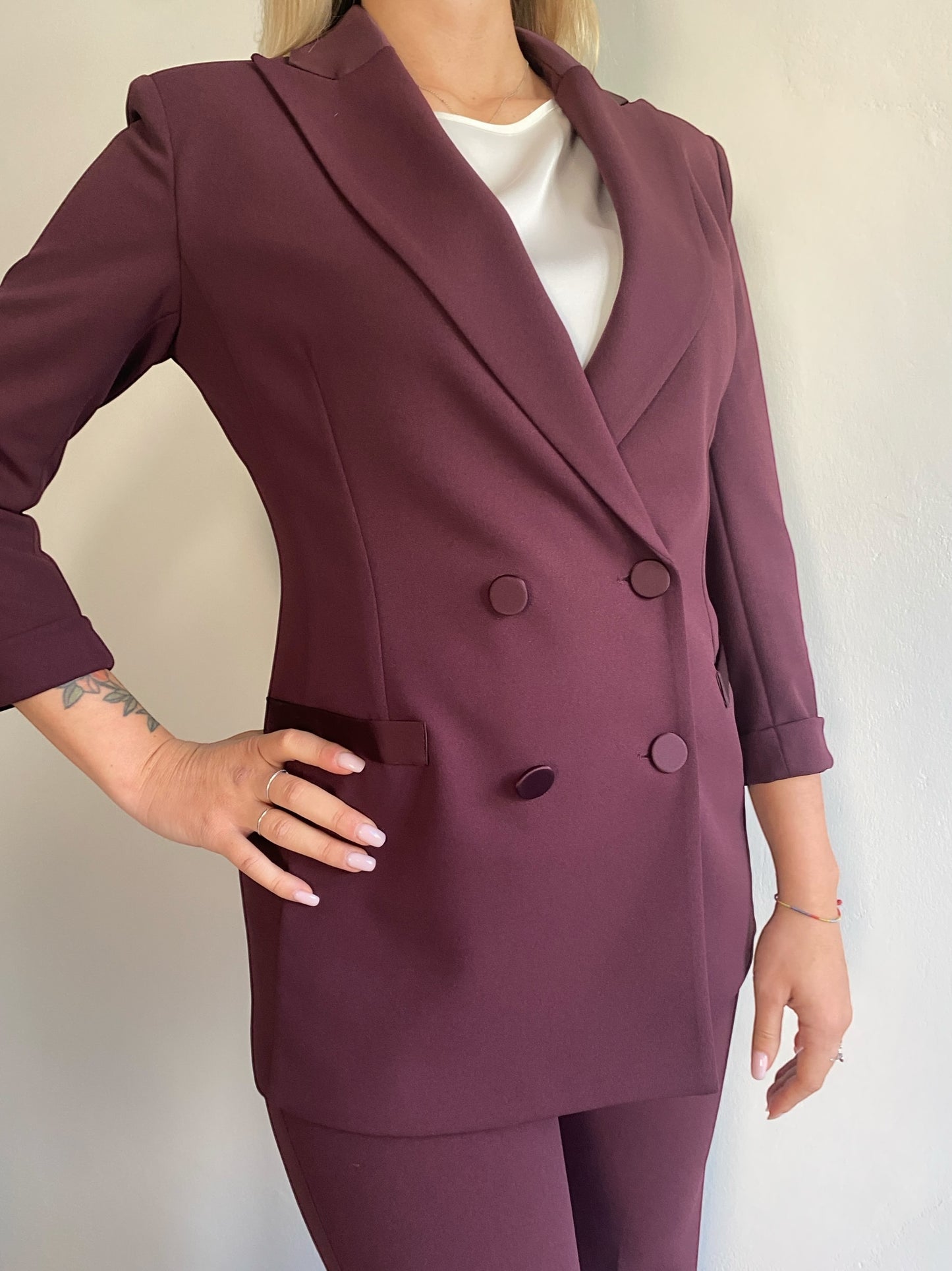 Tailleur giacca + pantalone flare art. N010KAW IMPERIAL