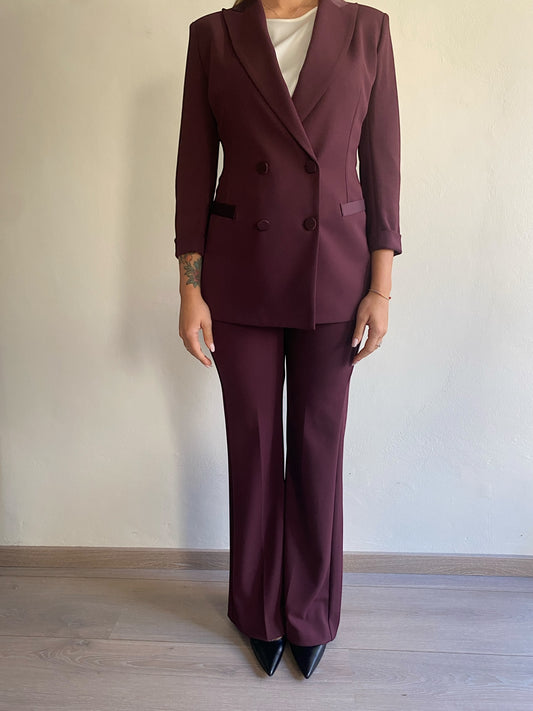 Tailleur giacca + pantalone flare art. N010KAW IMPERIAL