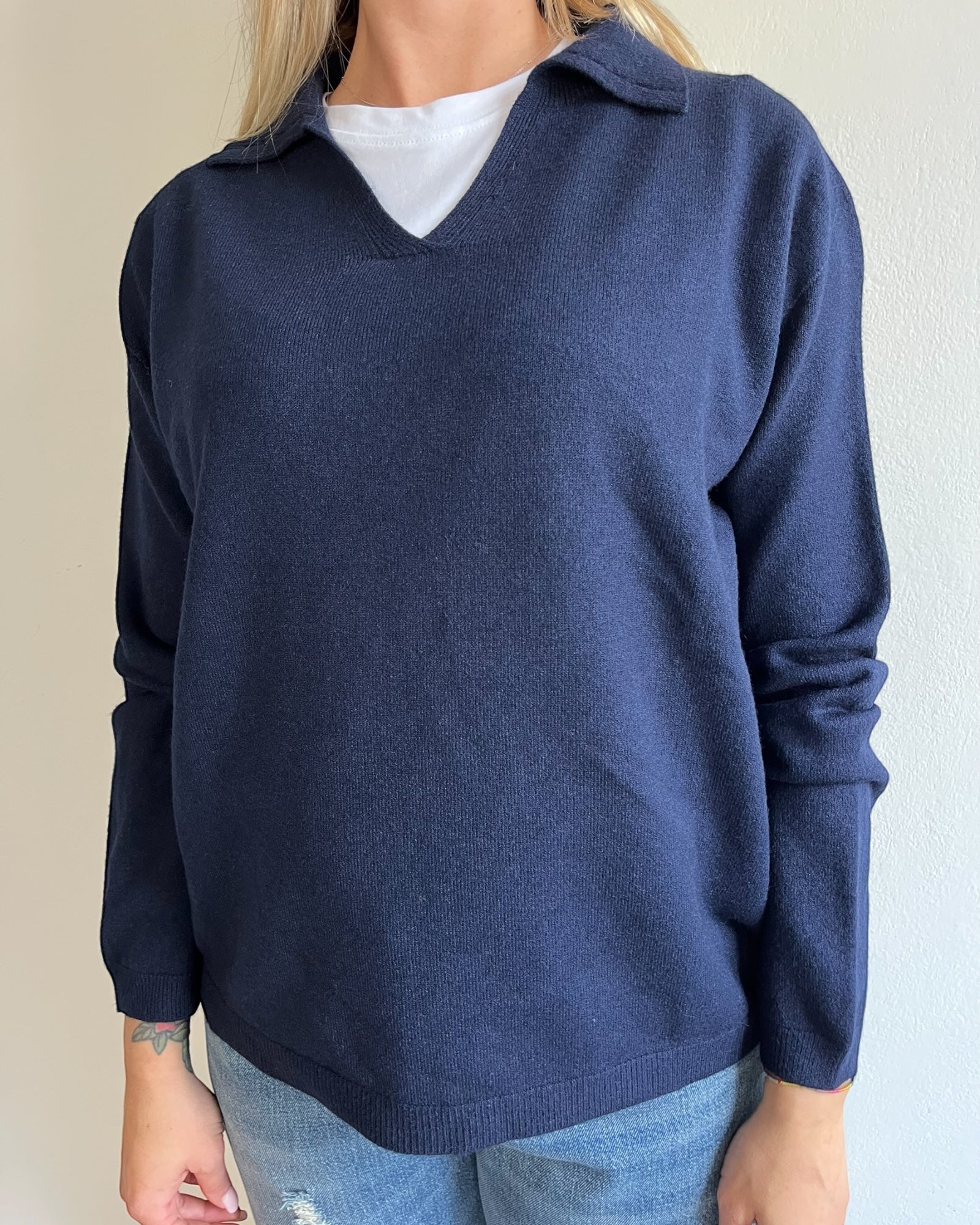 Polo scollo V manica lunga 520913 CHEAP&CHIC – Perugini