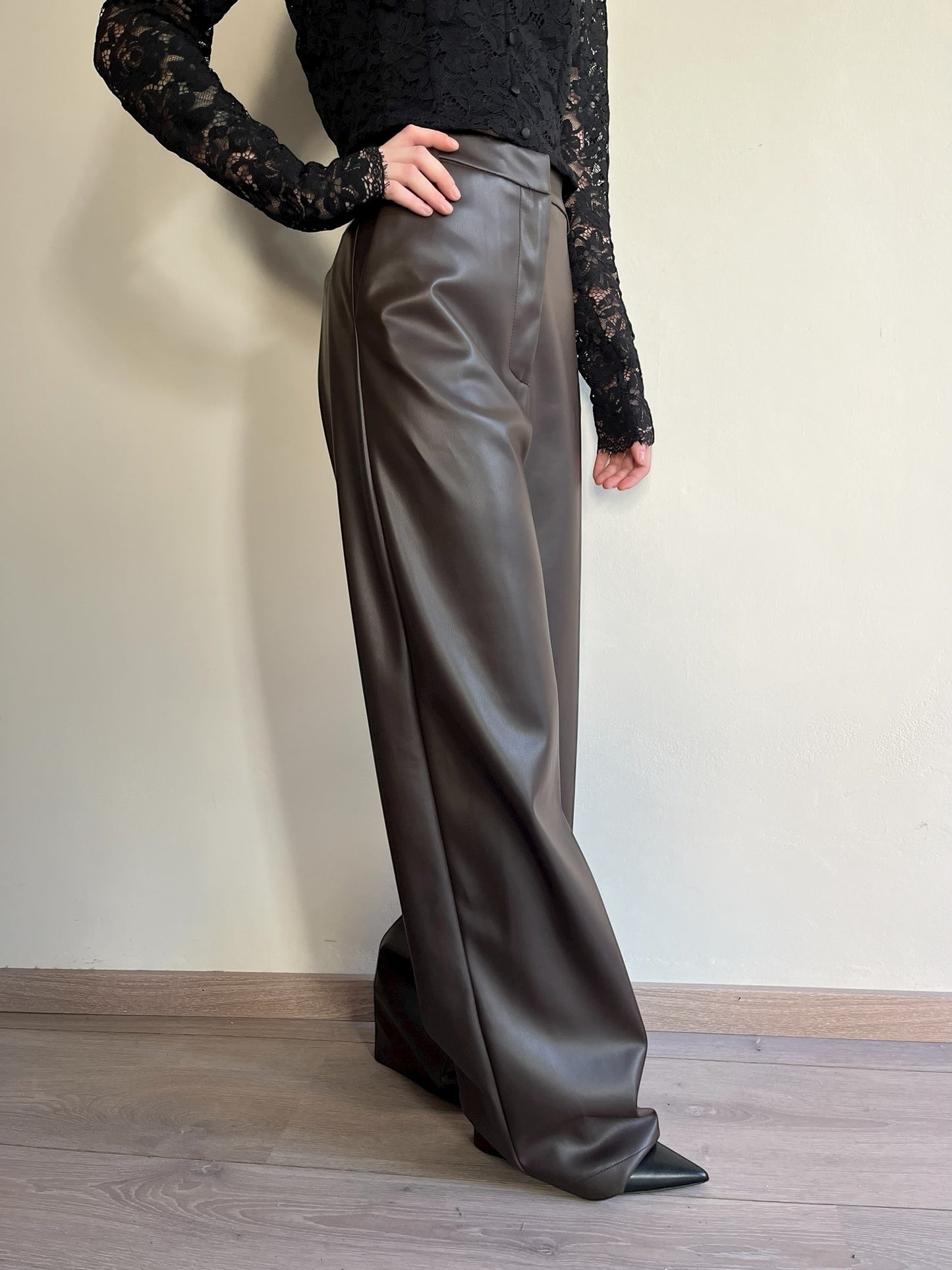 Pantalone palazzo ecopelle art. P7A6KGJ IMPERIAL