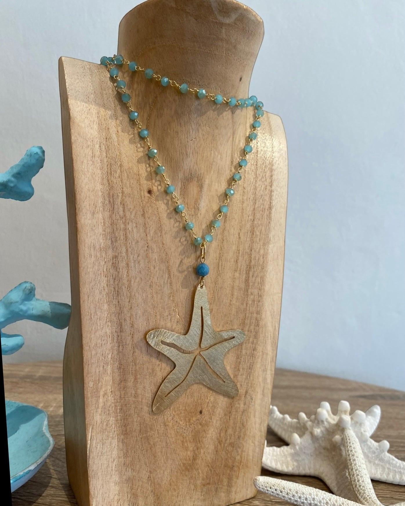 Collana lunga STELLA MARINA dí BARBARA BURGIO