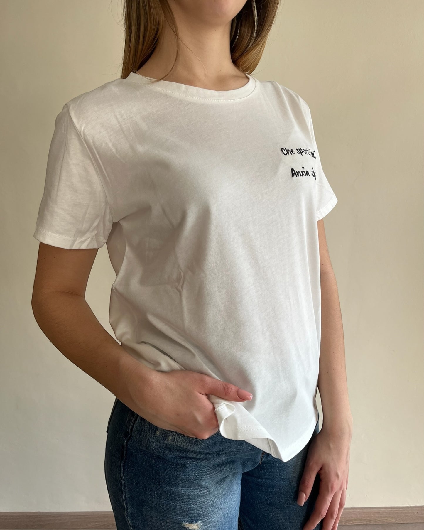 T-shirt con scritte CHEAP&CHIC