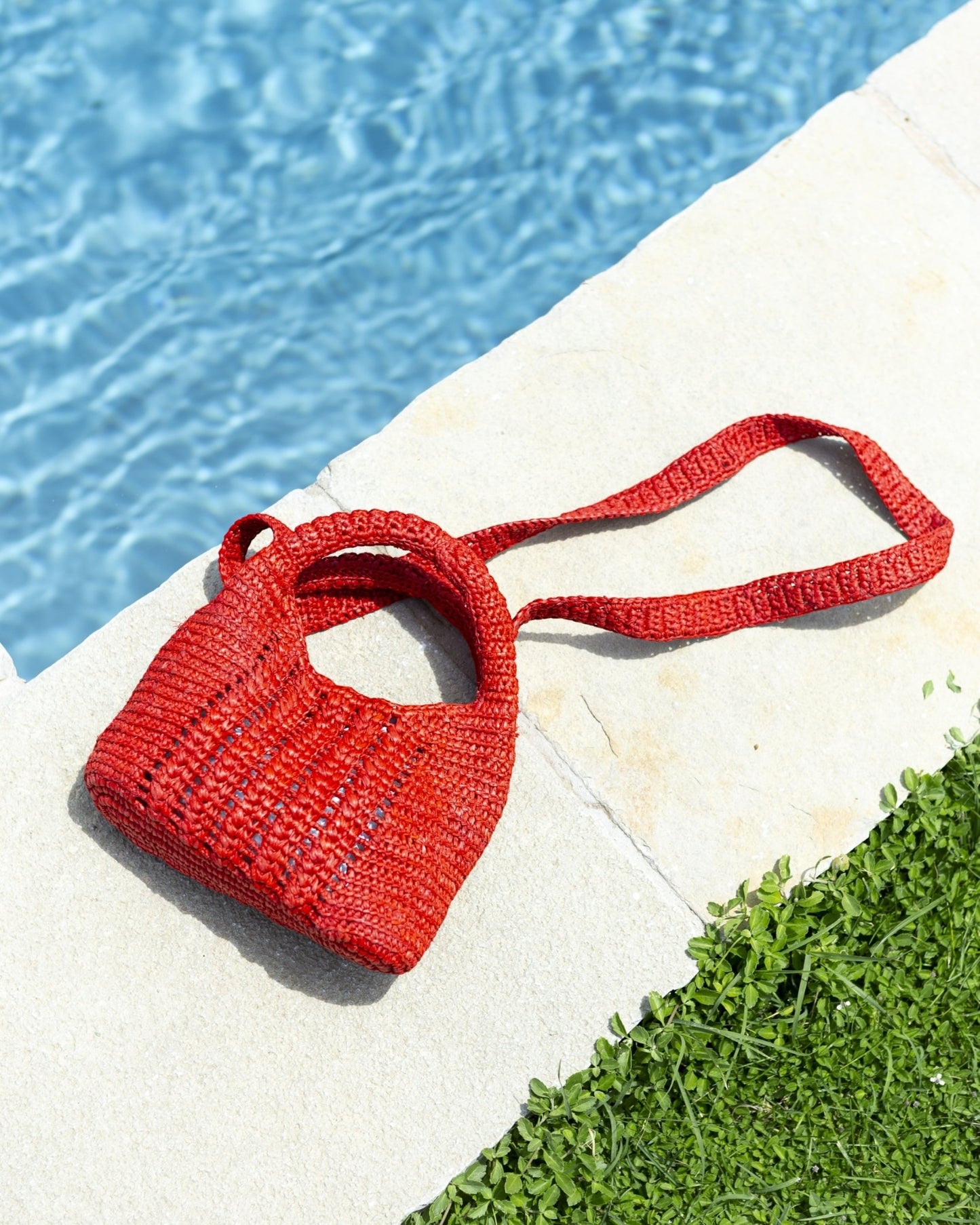 Borsa a mano in rafia con tracolla JADE LIMAIA