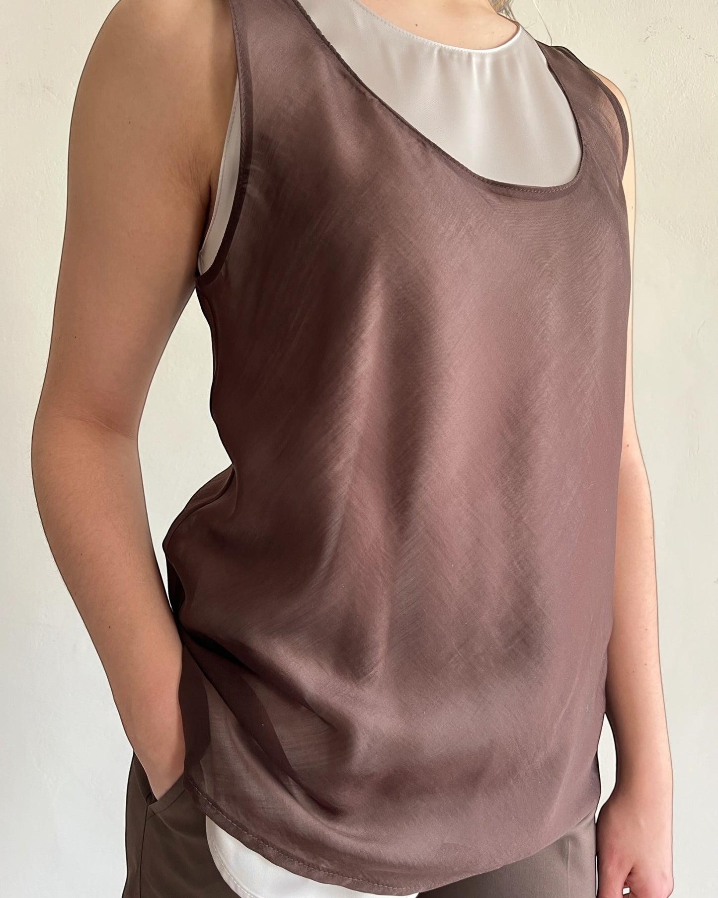 Canotta doppia in tencel art. S7XBF MEJOR Sandro FERRONE