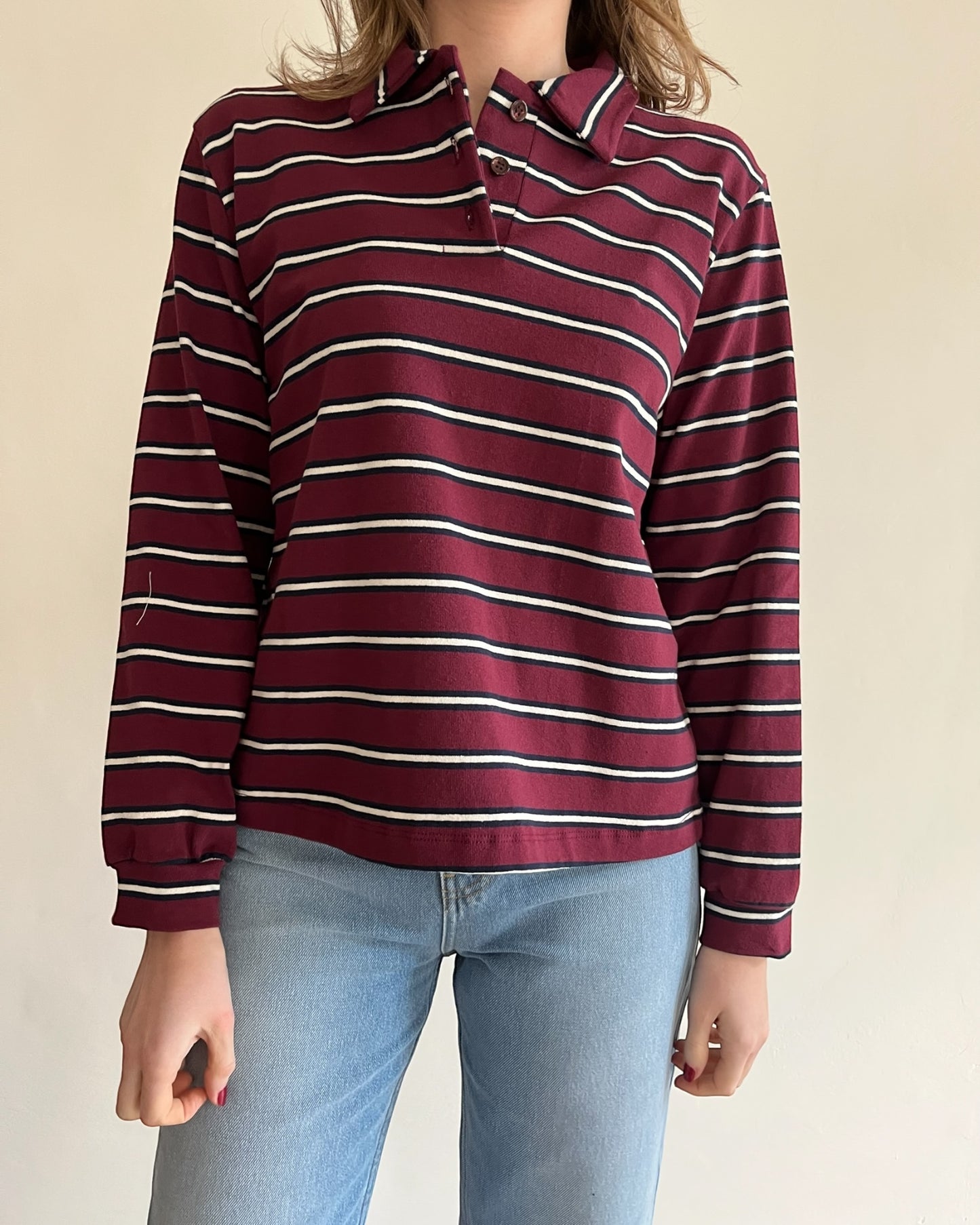 Polo righe manica lunga art. TD1048 VIVOLO