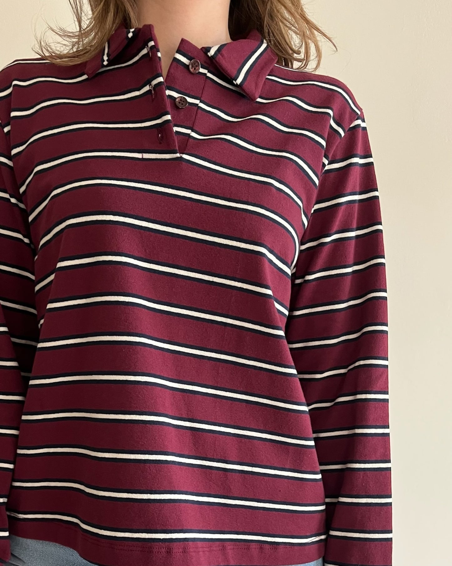 Polo righe manica lunga art. TD1048 VIVOLO