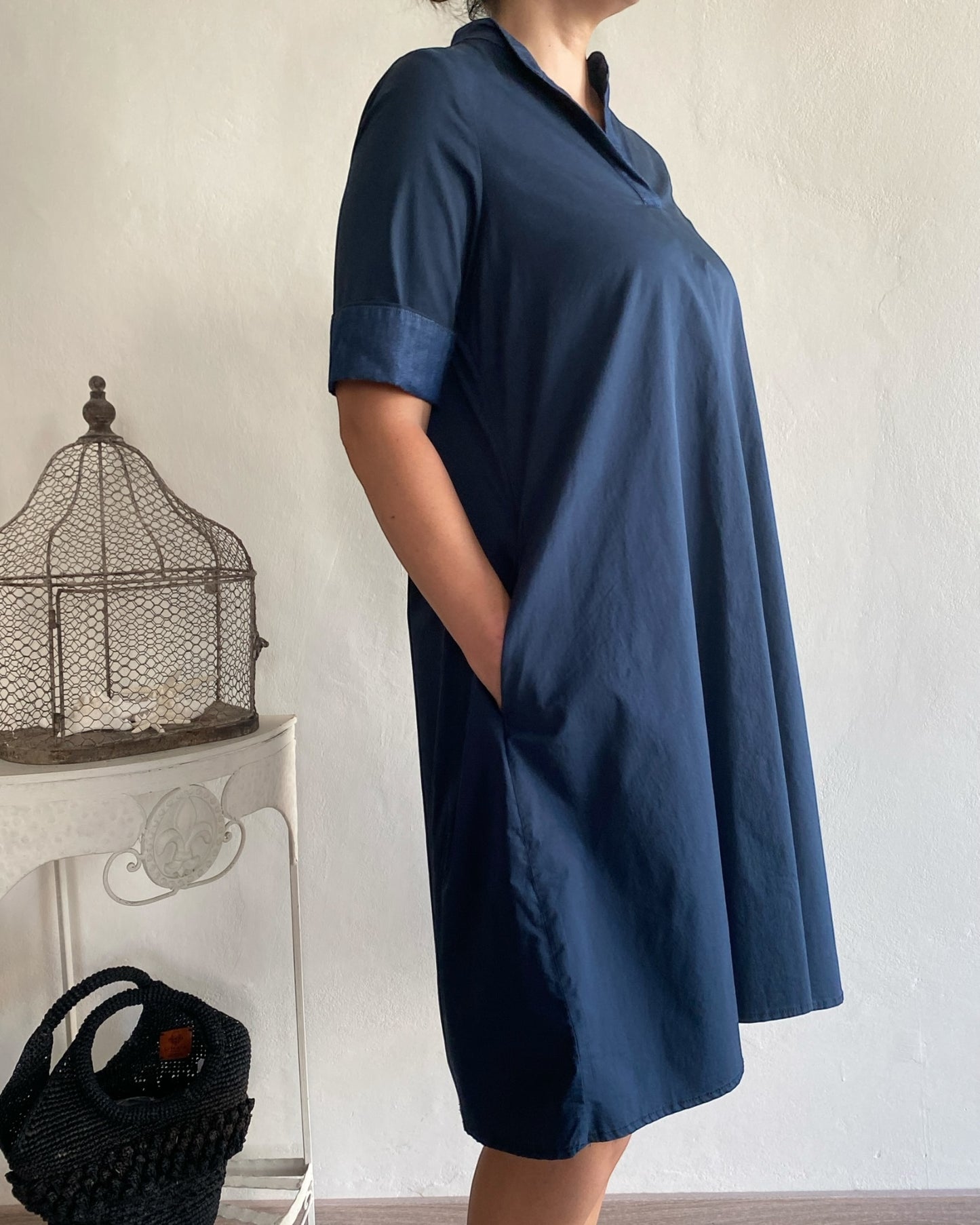 Abito con rifiniture Denim art. 91294C CHIARA D’ALBA