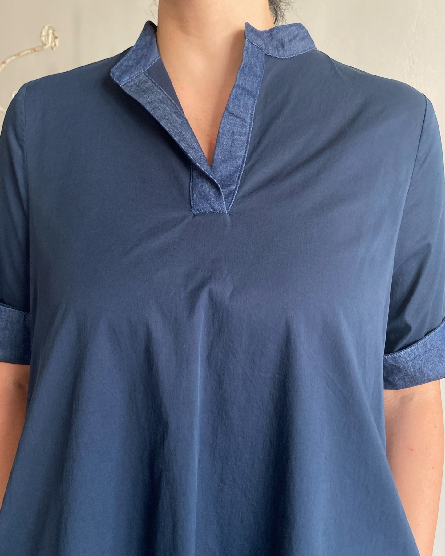 Abito con rifiniture Denim art. 91294C CHIARA D’ALBA