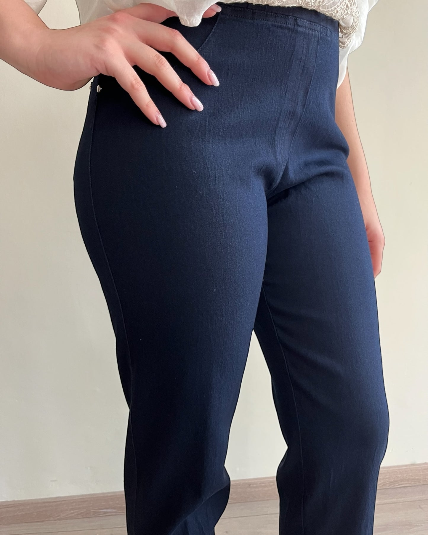 Pantalone basic cropped con risvolto art. L12XBF SOLETTA Lola by Sandro FERRONE