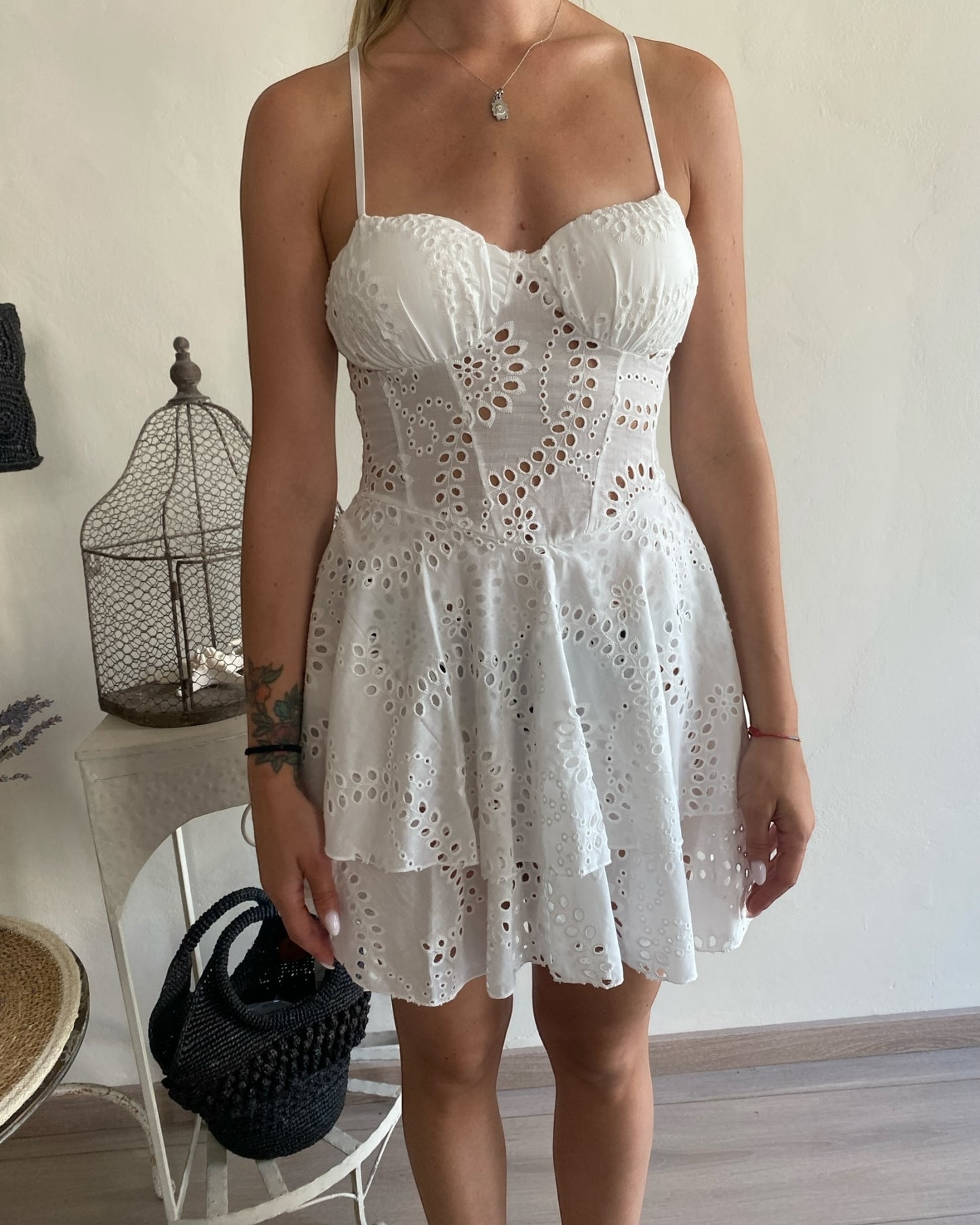 Mini abito sangallo art. 39488 CHEAP&CHIC