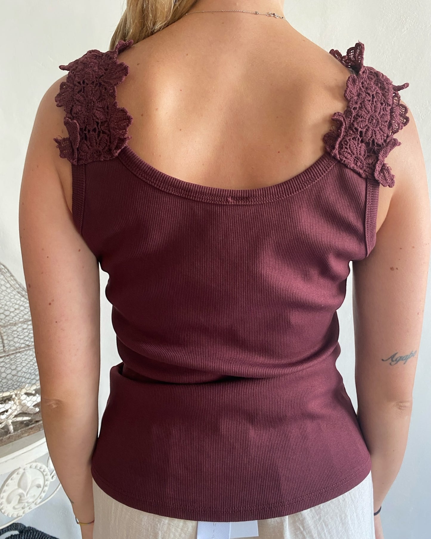 Canotta con pizzo art 725192 CHEAP&CHIC