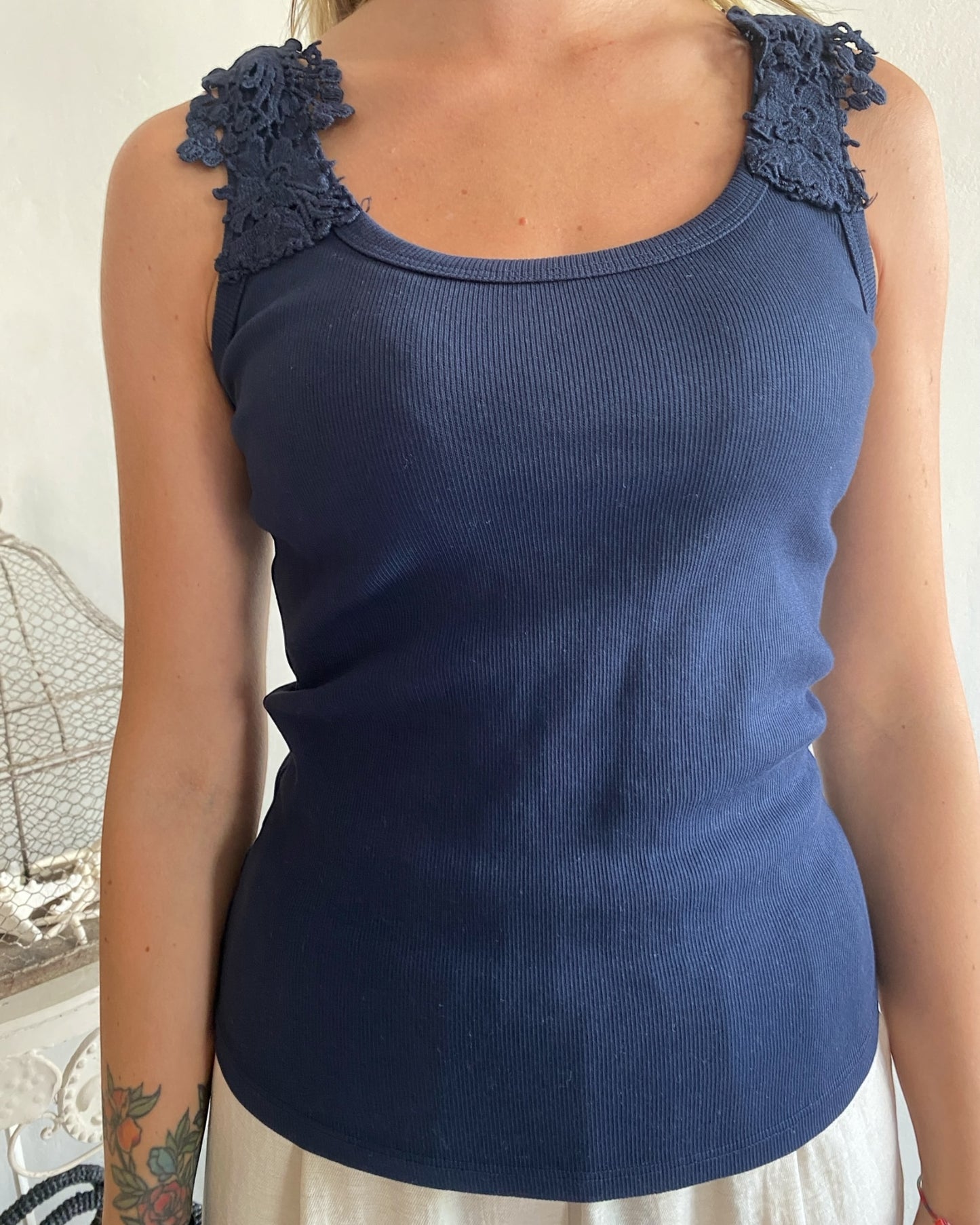 Canotta con pizzo art 725192 CHEAP&CHIC