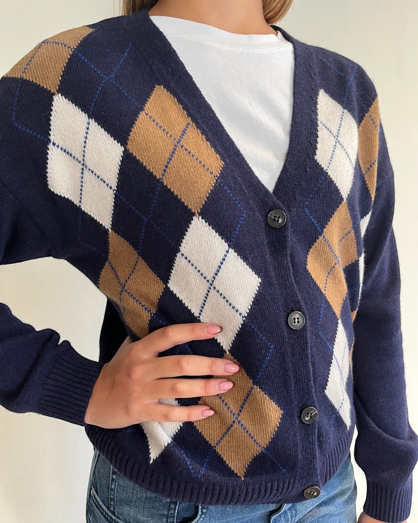 Cardigan rombi art. D82038 TENSIONE IN