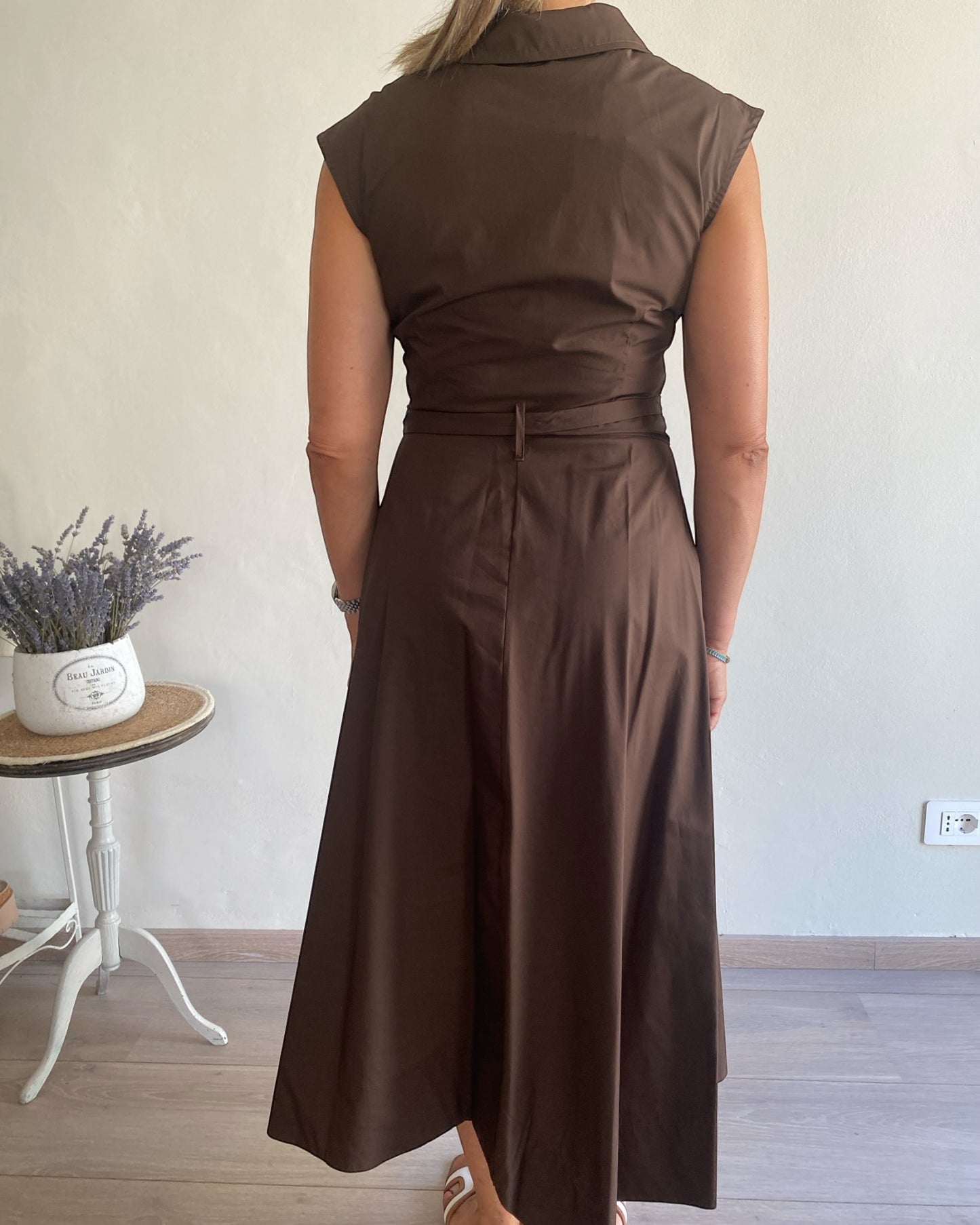 Abito con scollo camicia fondo asimmetrico art. S14XBE BEATRIZ SANDRO FERRONE