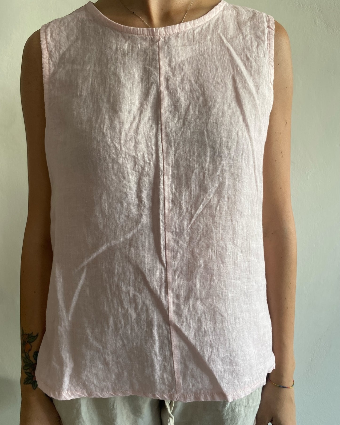 Top lino girocollo art. 6288 CHEAP&CHIC
