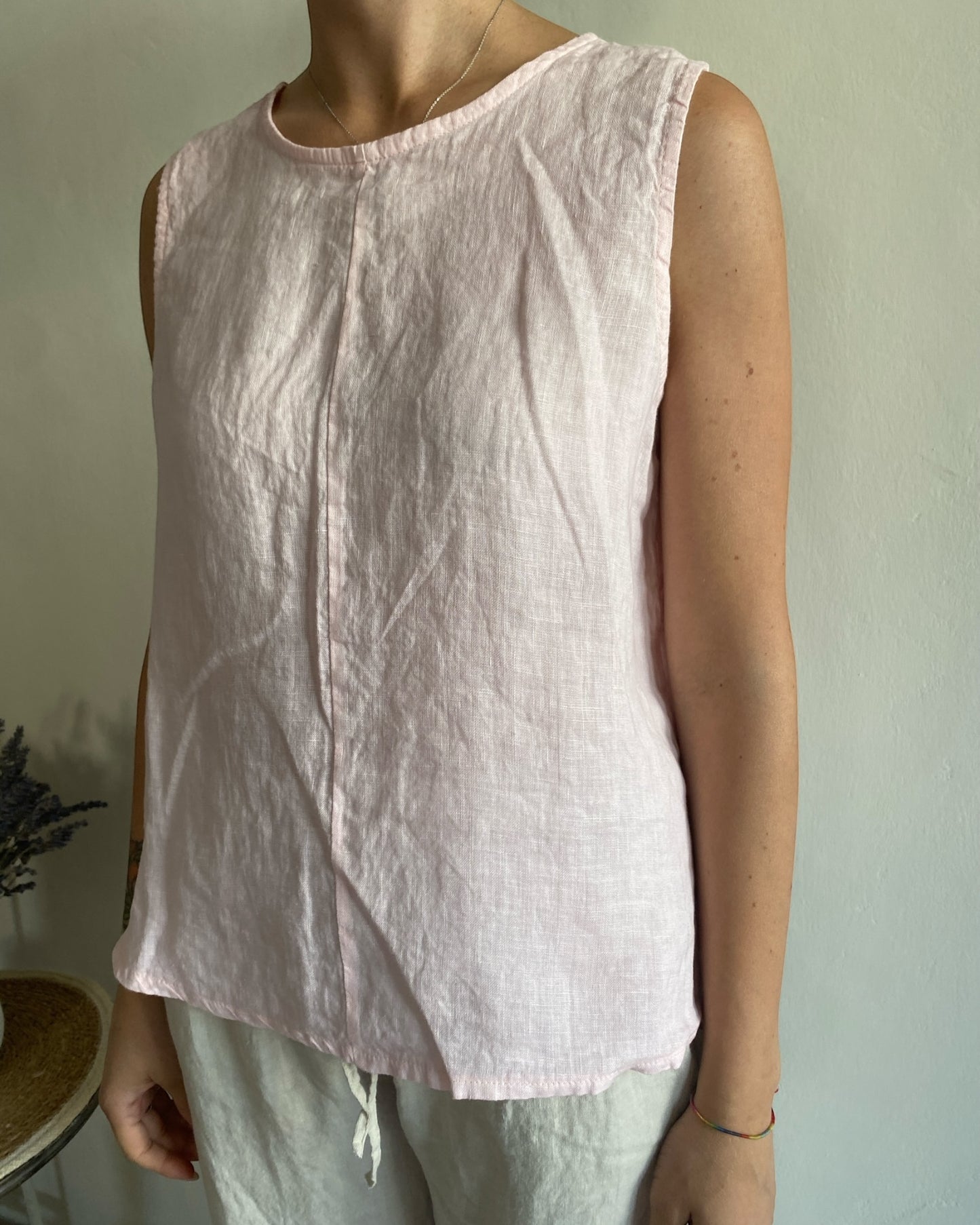 Top lino girocollo art. 6288 CHEAP&CHIC