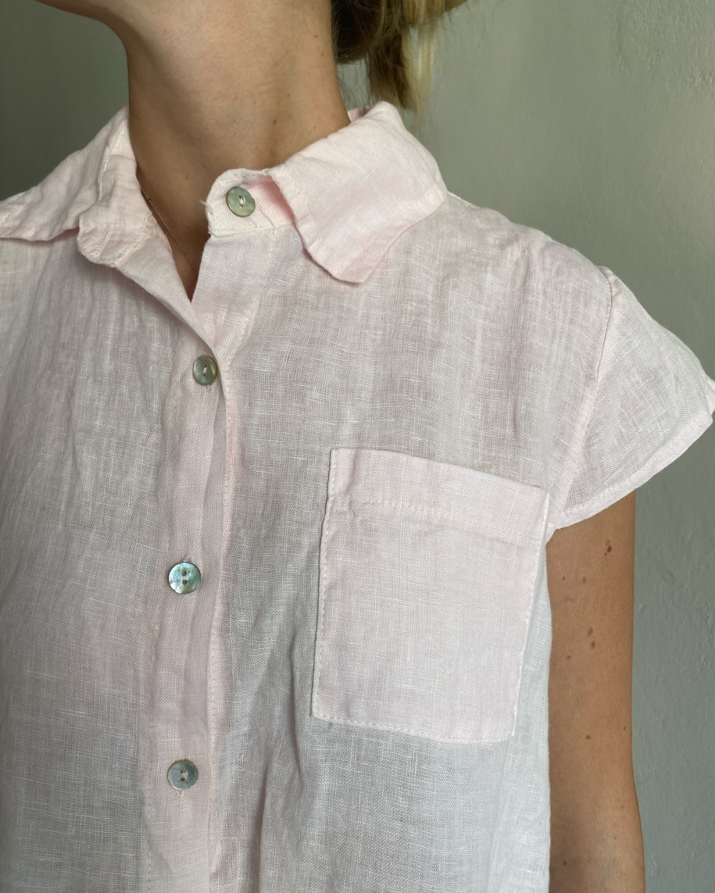 Camicia lino con taschino art. 5045 CHEAP&CHIP