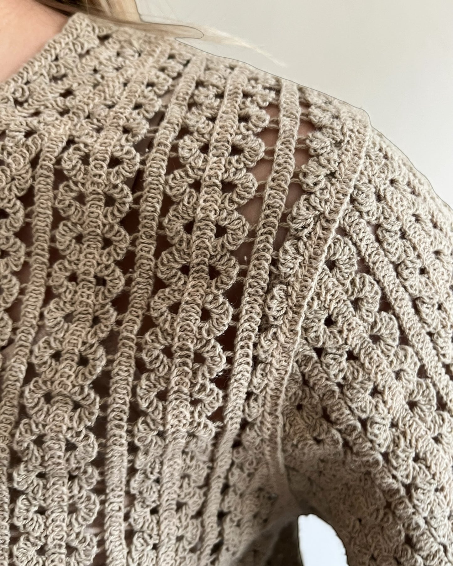 Cardigan crochet crop art. HL1100 MOTEL