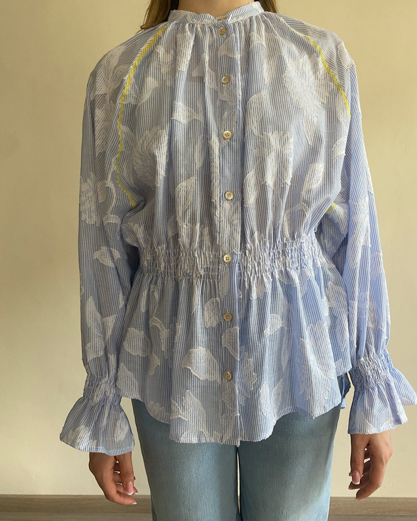 Camicia bacchetta con ricamo art. 35301PE25CAMP TENSIONE IN