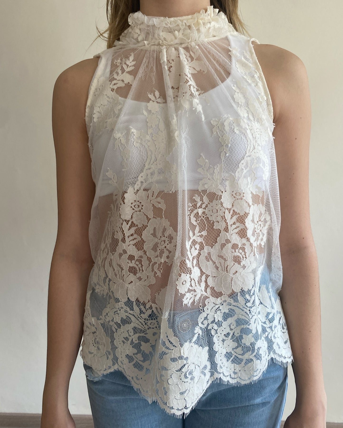 Top pizzo art. S25T137CAMP TENSIONE IN