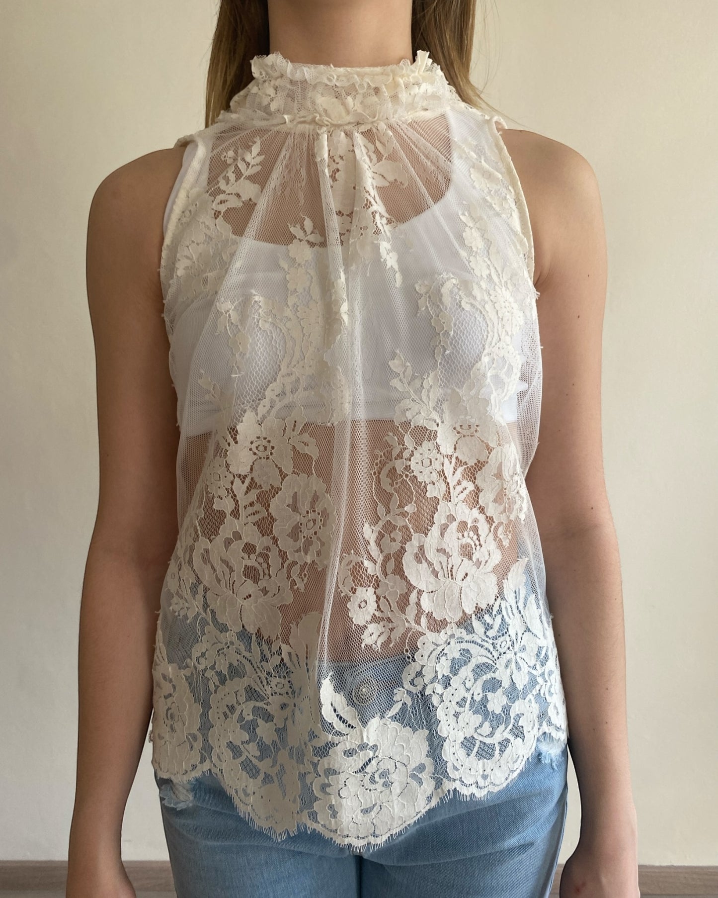 Top pizzo art. S25T137CAMP TENSIONE IN