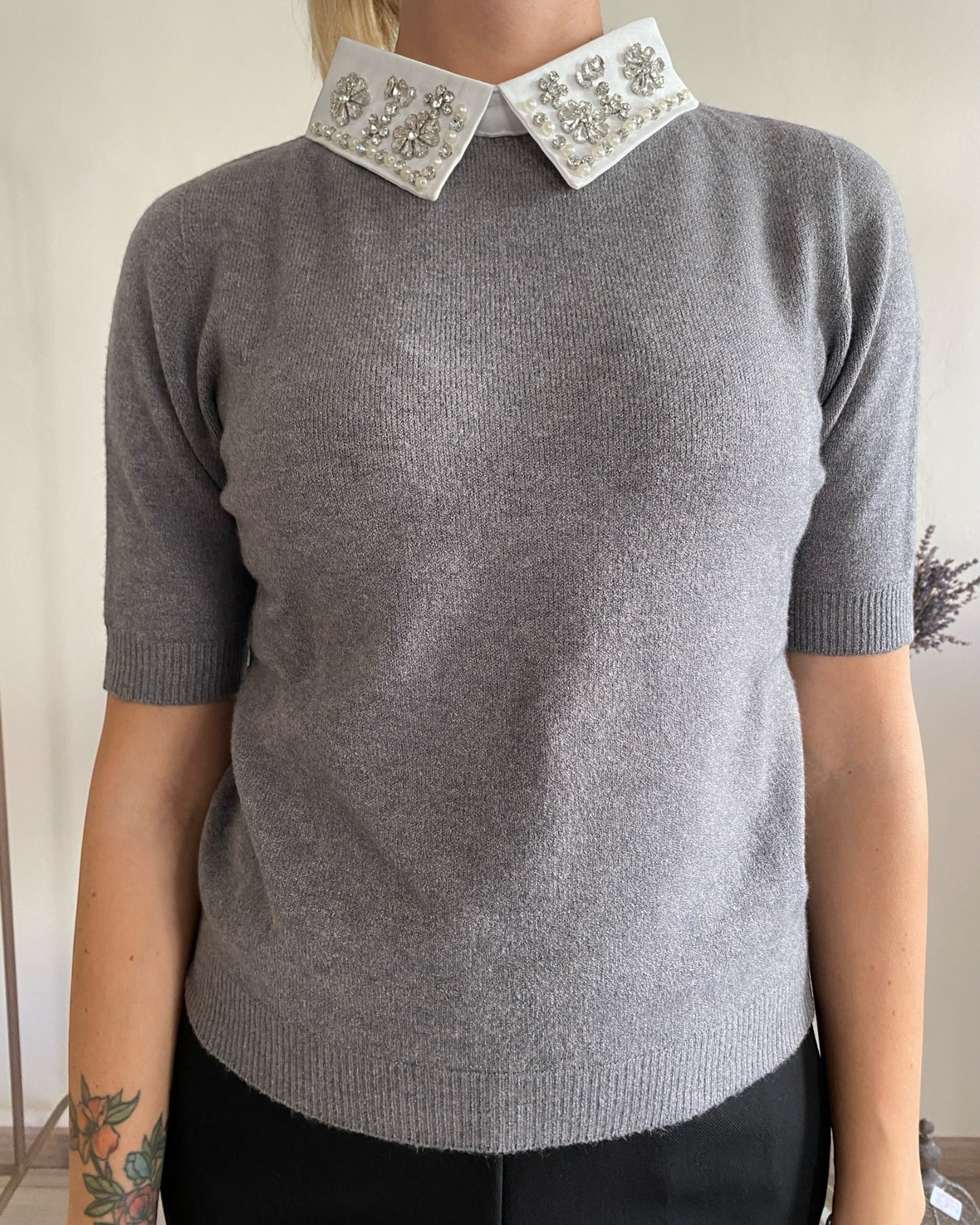 Maglia con colletto staccabile art.S9YBF NATAN Sandro ferrone