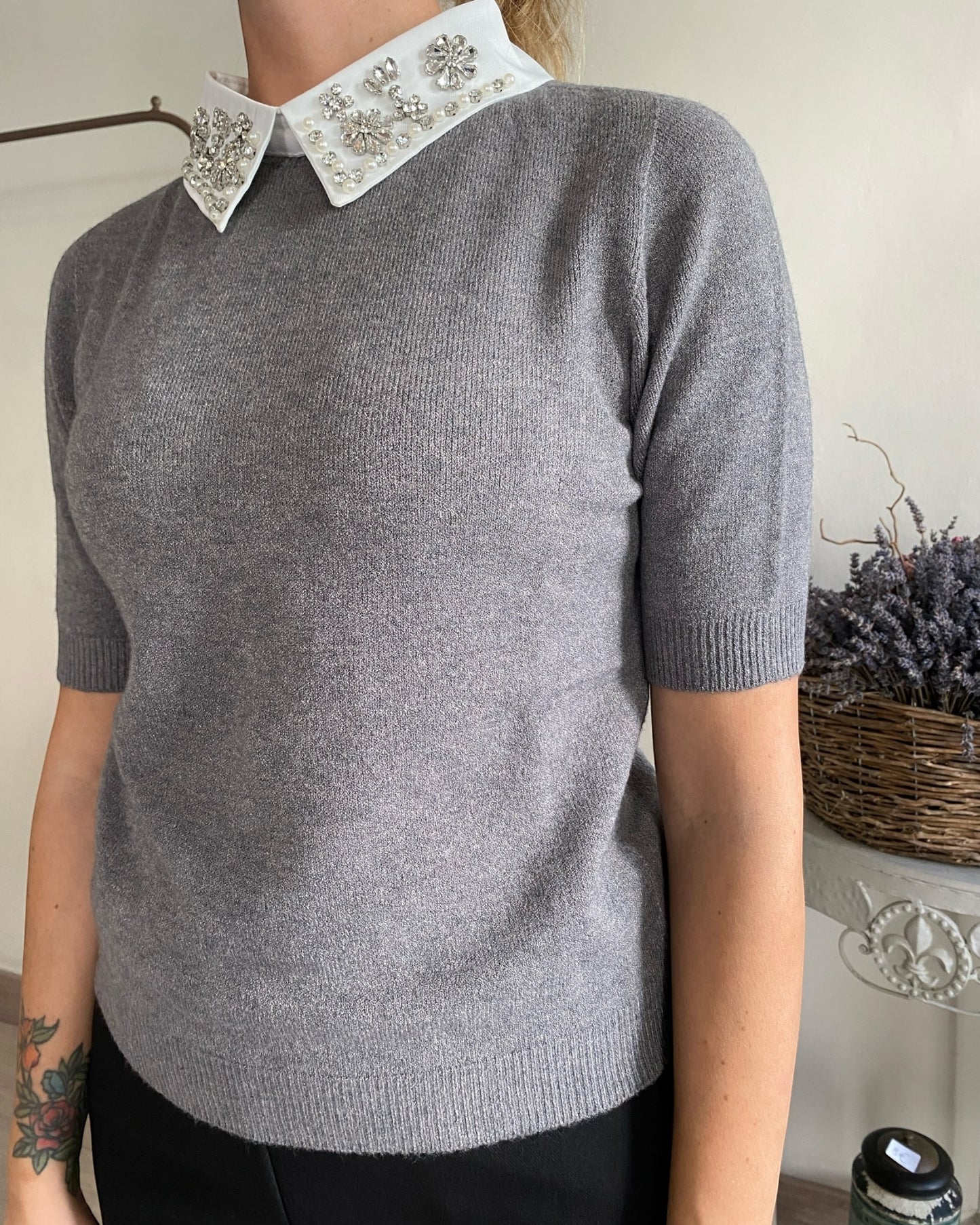 Maglia con colletto staccabile art.S9YBF NATAN Sandro ferrone
