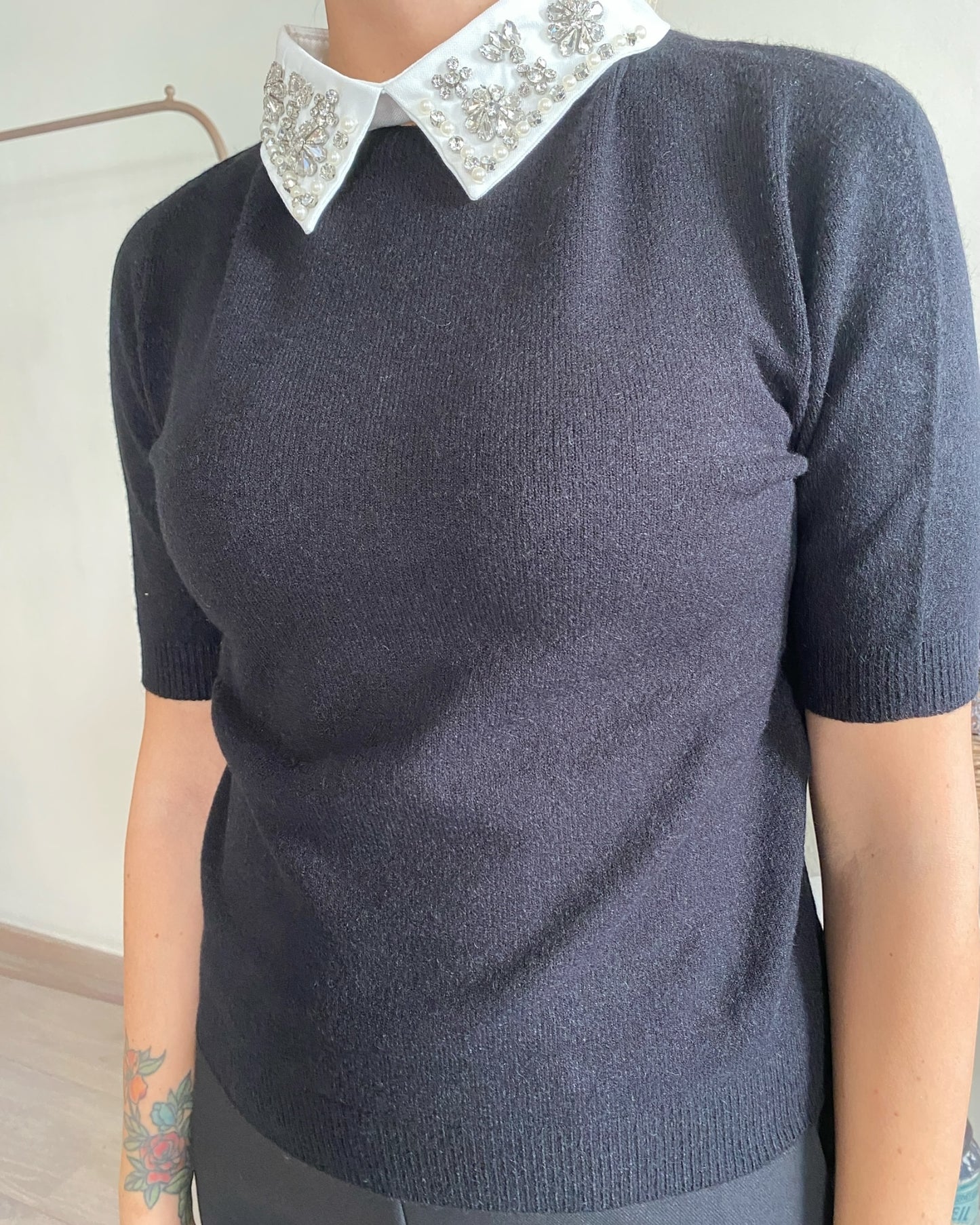Maglia con colletto staccabile art.S9YBF NATAN Sandro ferrone