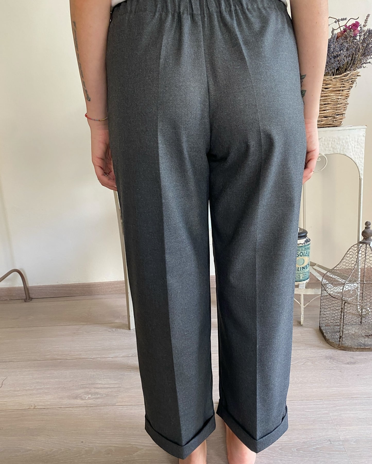 Pantalone in poliviscosa diagonale art.S39YBF BRIGANTEWIN Sandro ferrone