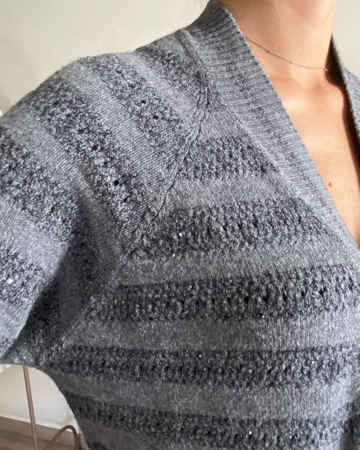 Cardigan con paillettes art. L129YBF BELIA Lola by Sandro FERRONE