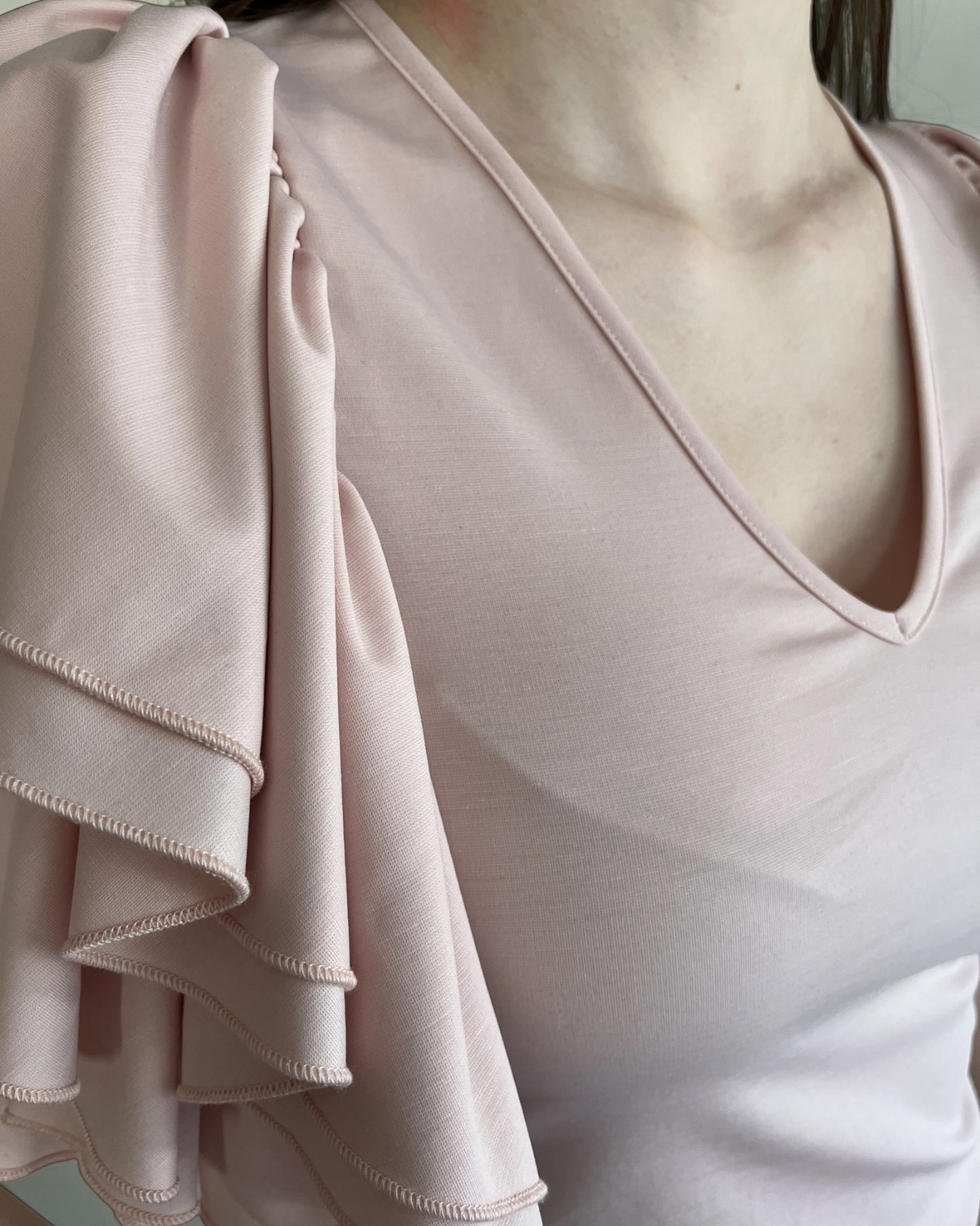 T-shirt con balze su manica art. TAE4LNR IMPERIAL