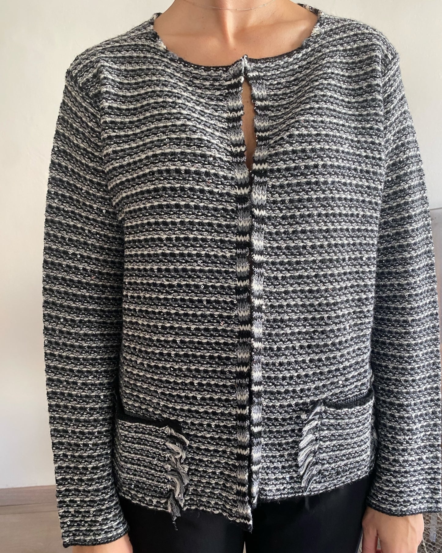 Cardigan effetto stuola art.L129YB FALEX Lola di Sandro ferrone