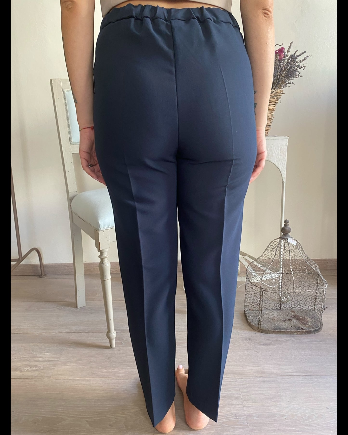 Pantalone sigaretta in crepe art. S15YBF VIOLA SANDRO FERRONE