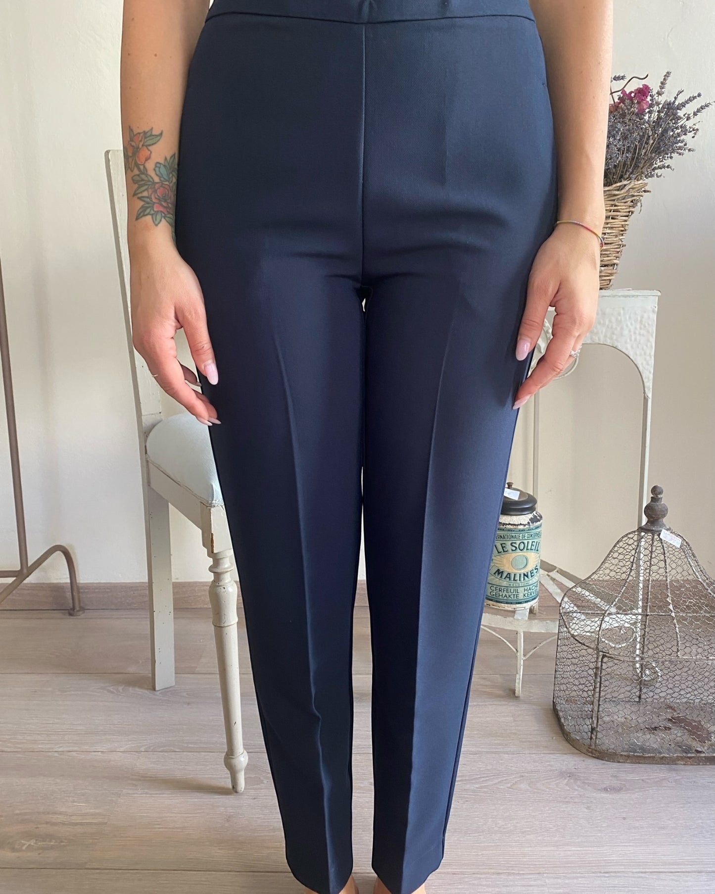Pantalone sigaretta in crepe art. S15YBF VIOLA SANDRO FERRONE