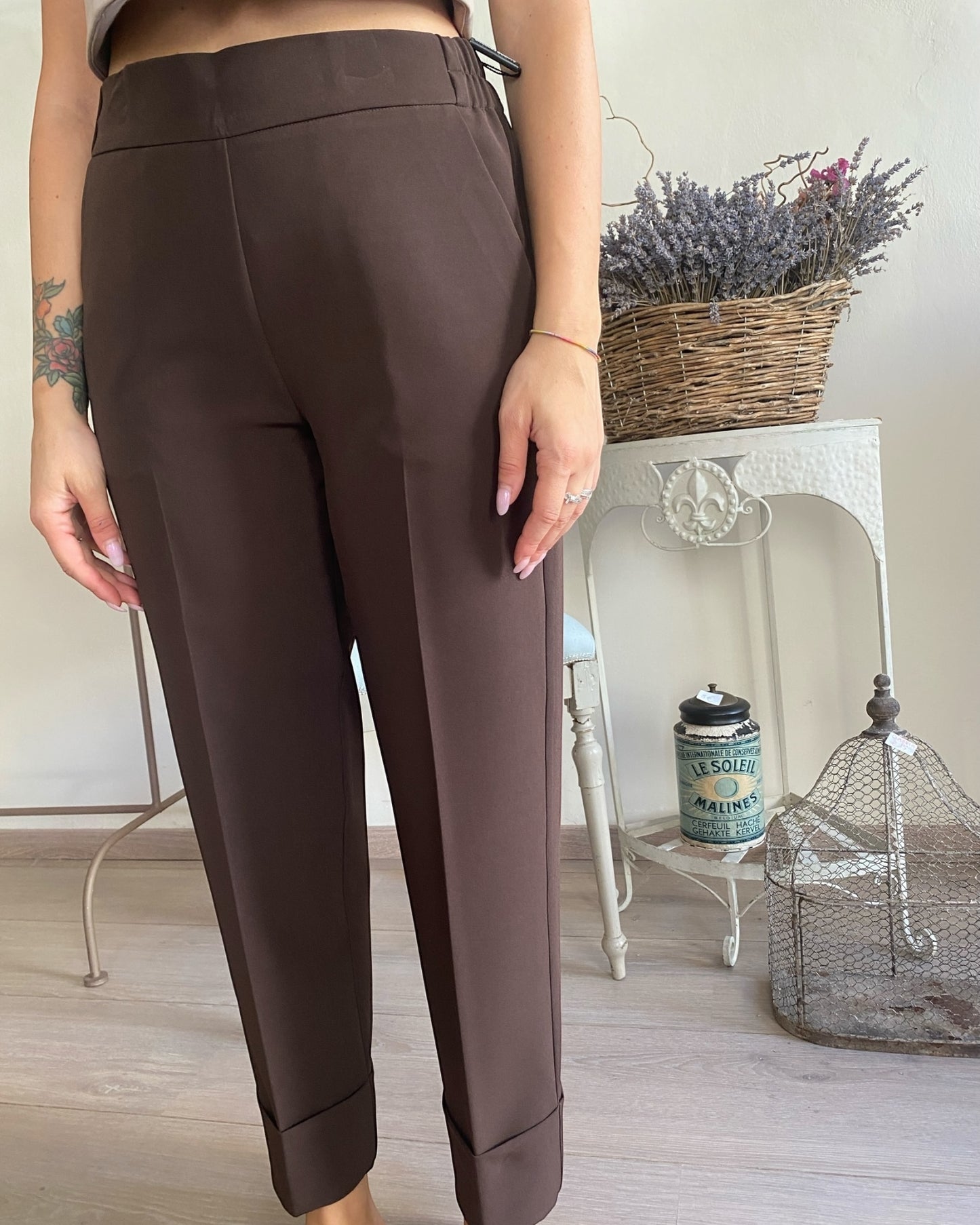 Pantalone basic in tessuto tecnico art. S39YBF FURFANTELLOTEC SANDRO FERRONE